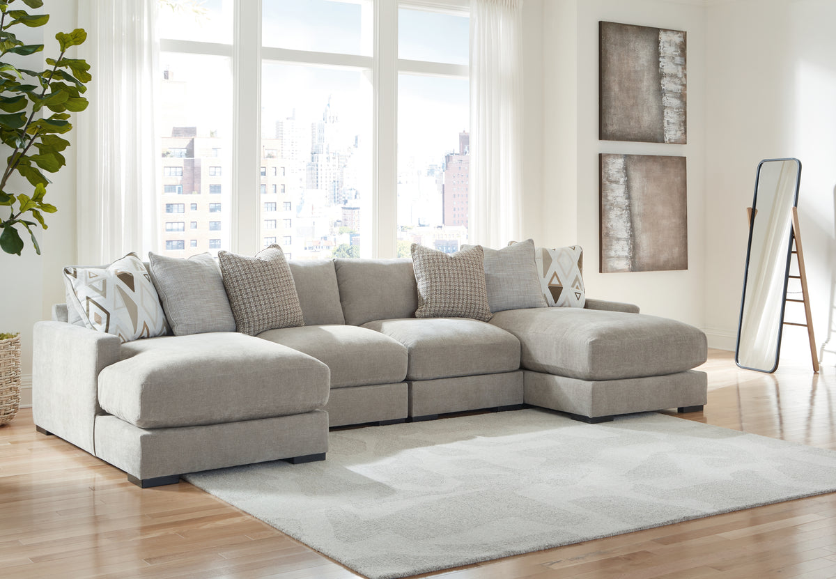 Aslan Court 4-Piece Sofa Pit Sectional - MyWaynesHome #