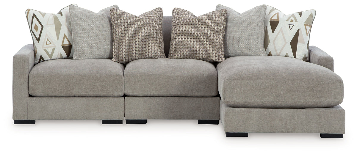 Aslan Court 3-Piece Sofa Sectional with Chaise - MyWaynesHome #