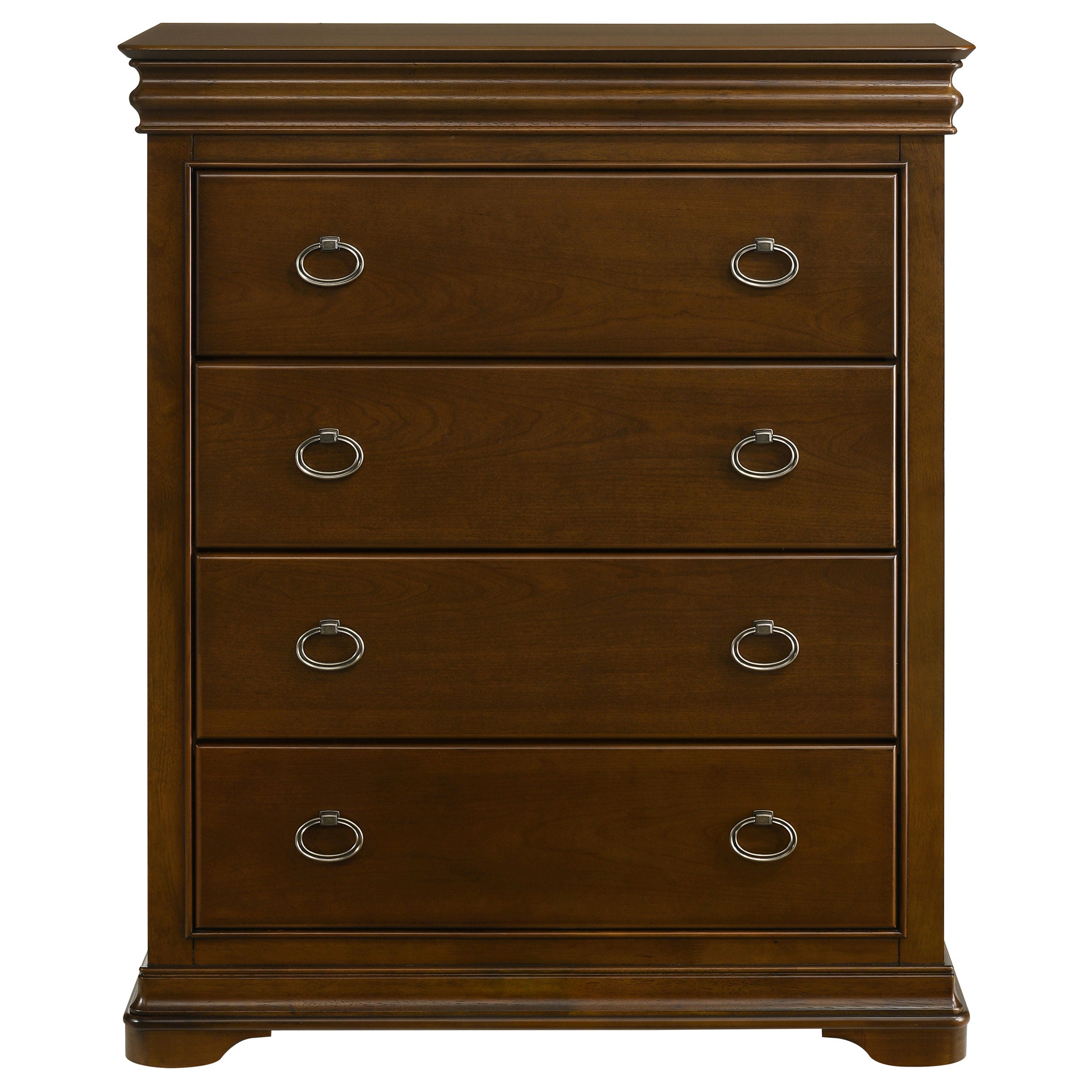 Garland 4-drawer Bedroom Chest Of Drawers Brown Cherry