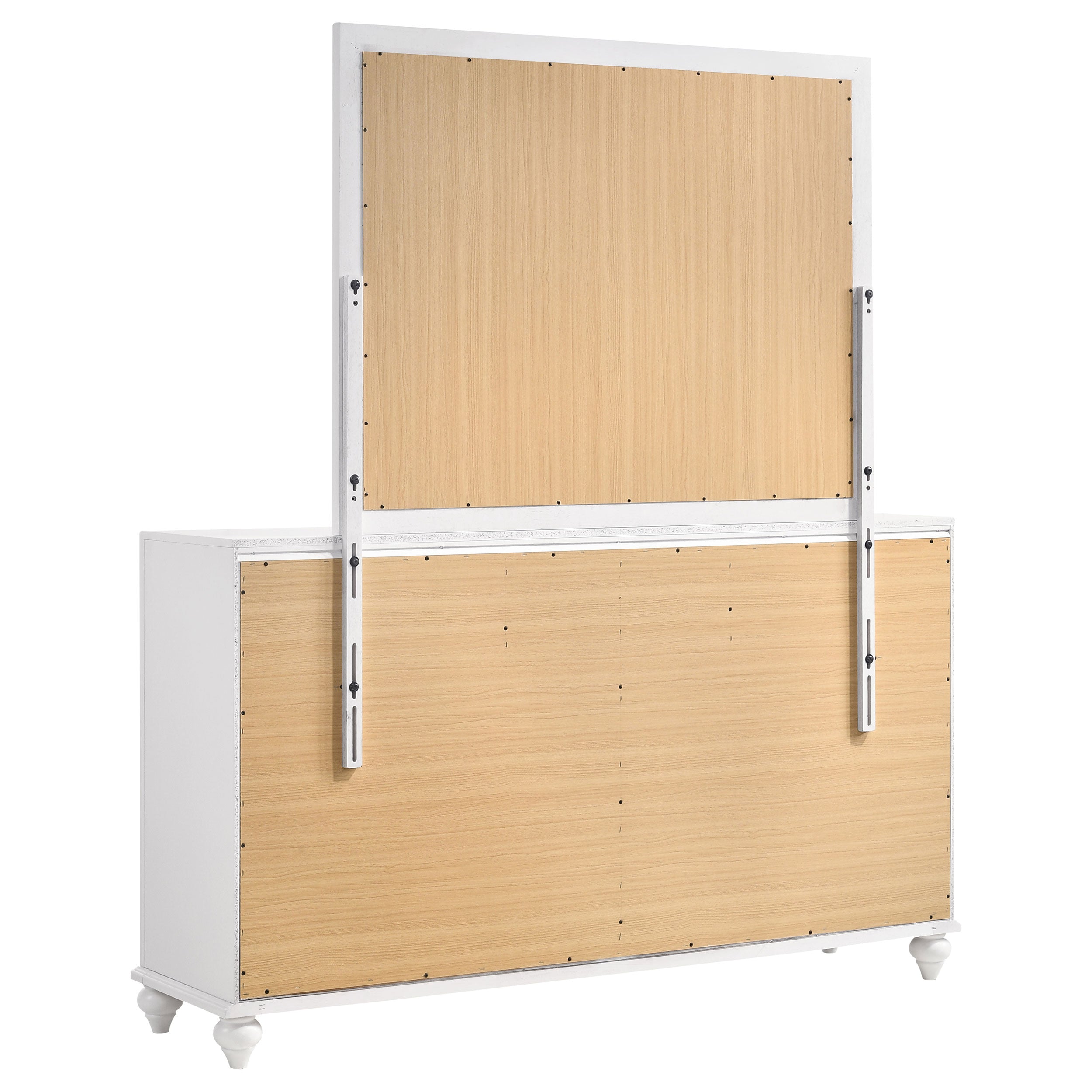 Barzini 7-drawer Dresser With Mirror White