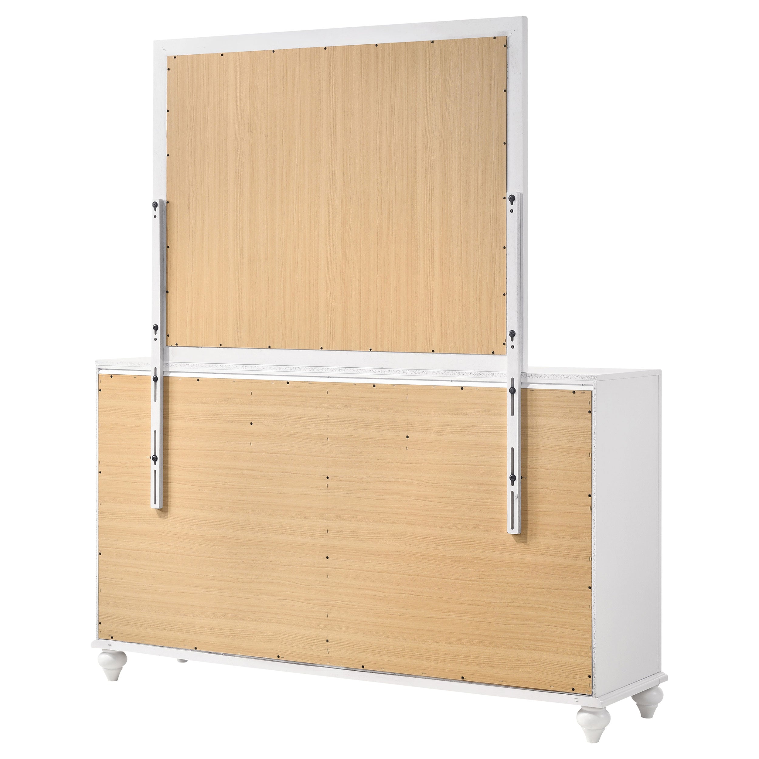 Barzini 7-drawer Dresser With Mirror White