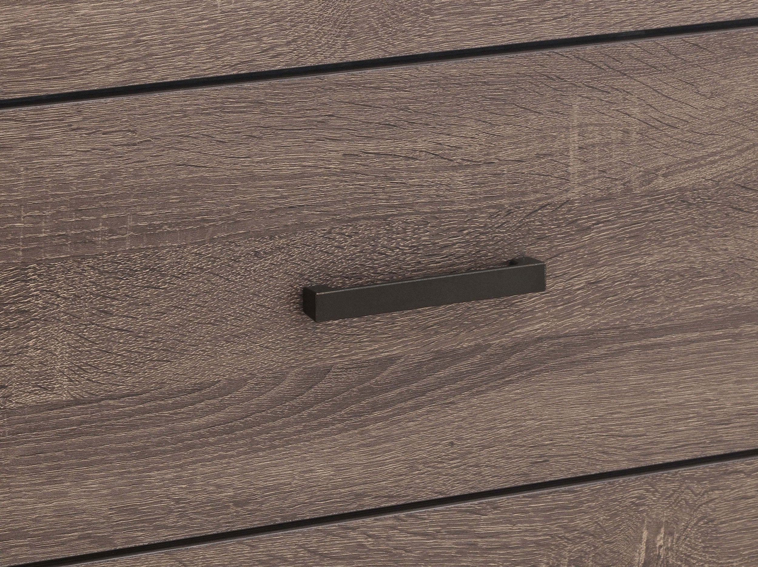 Brantford 6-drawer Dresser With Mirror Barrel Oak
