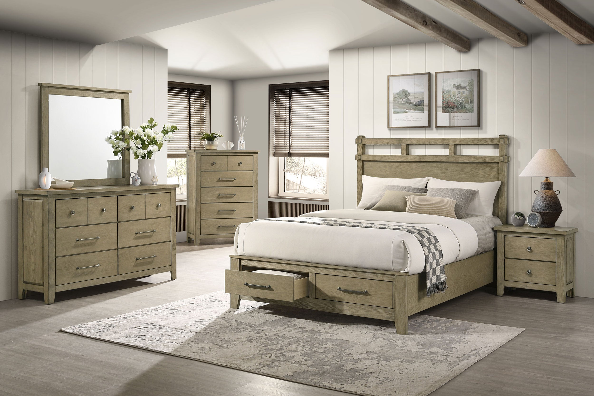 Hazlewood 5-drawer Bedroom Chest Of Drawers Vineyard Oak