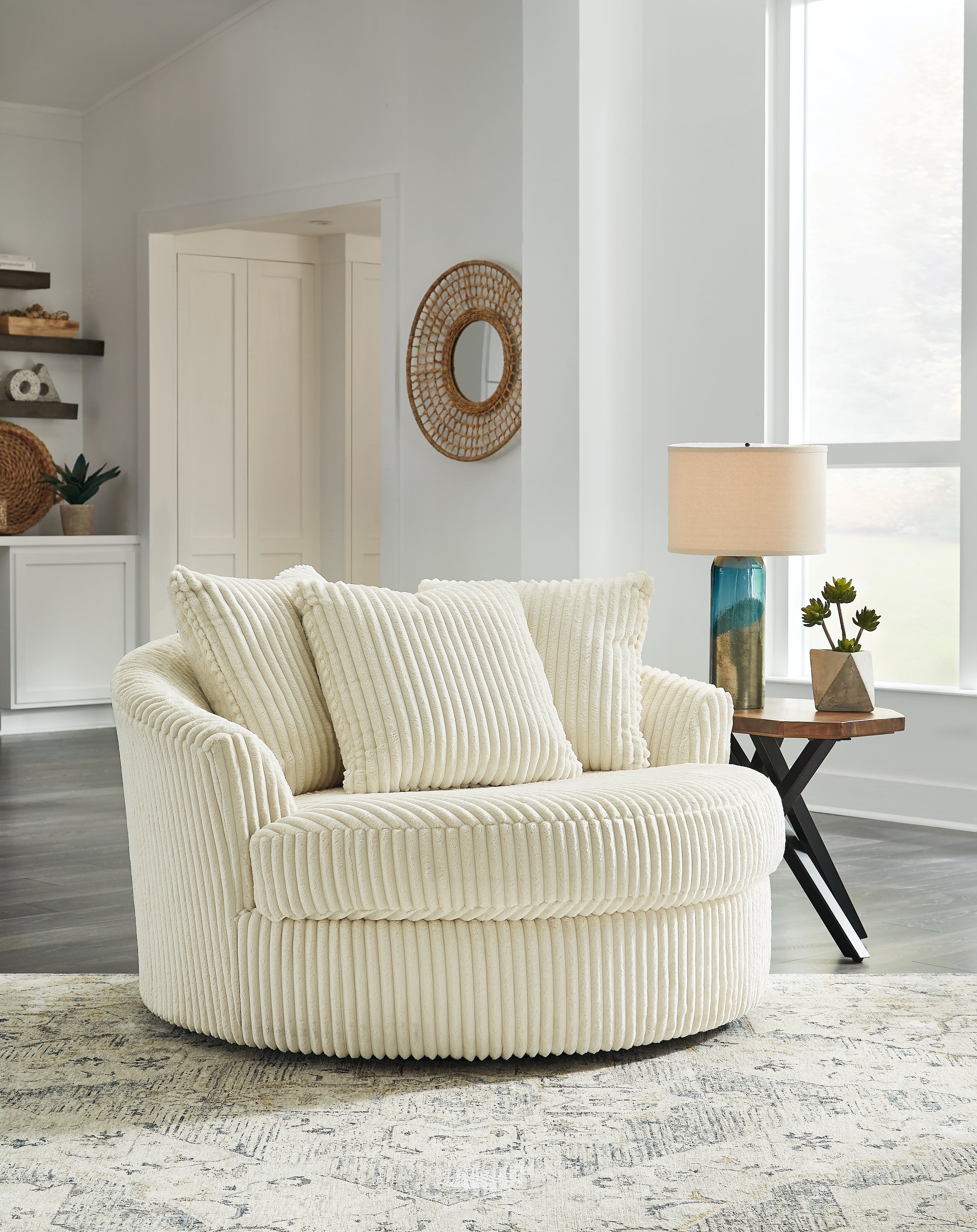 Lindyn Oversized Swivel Accent Chair - MyWaynesHome #