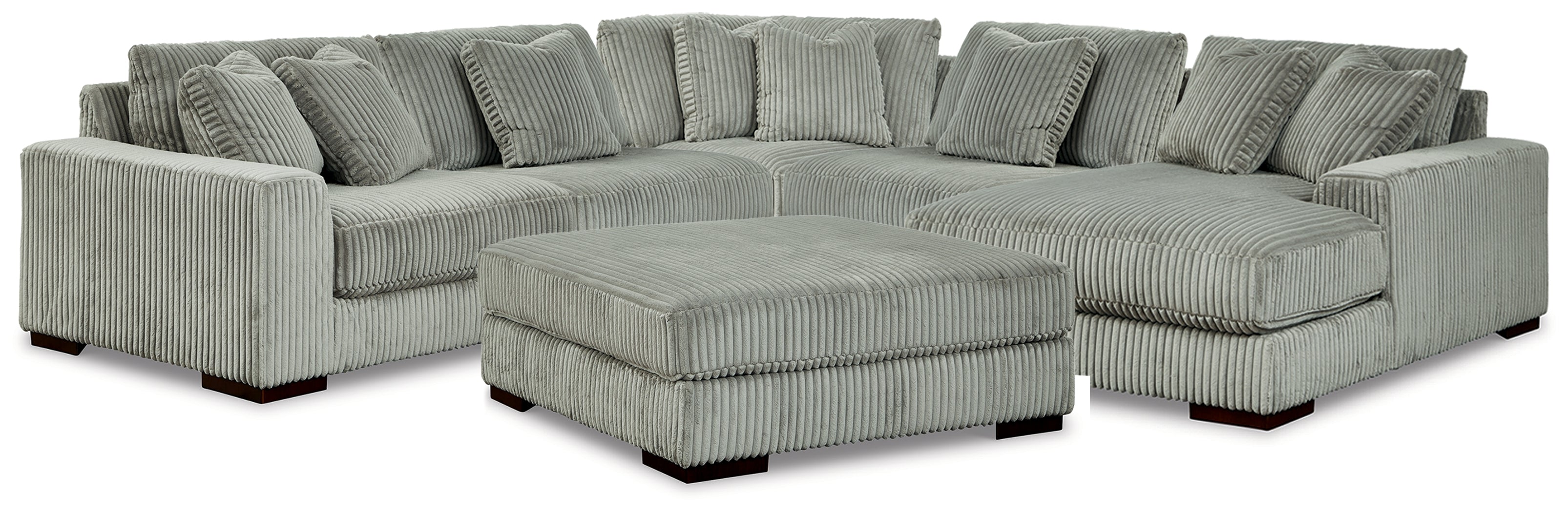 Lindyn 5-Piece Sectional and Ottoman
