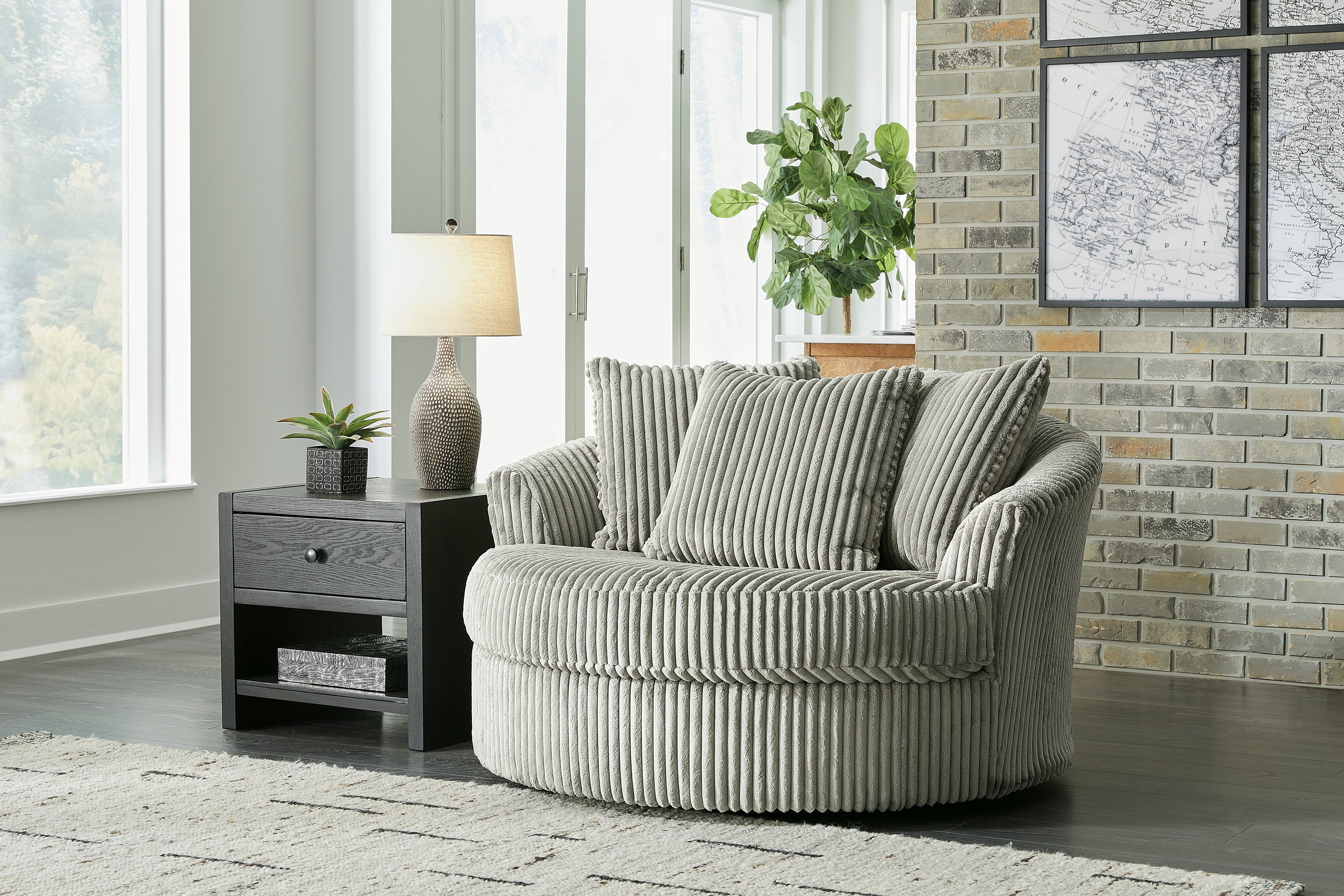 Lindyn Oversized Swivel Accent Chair - MyWaynesHome #