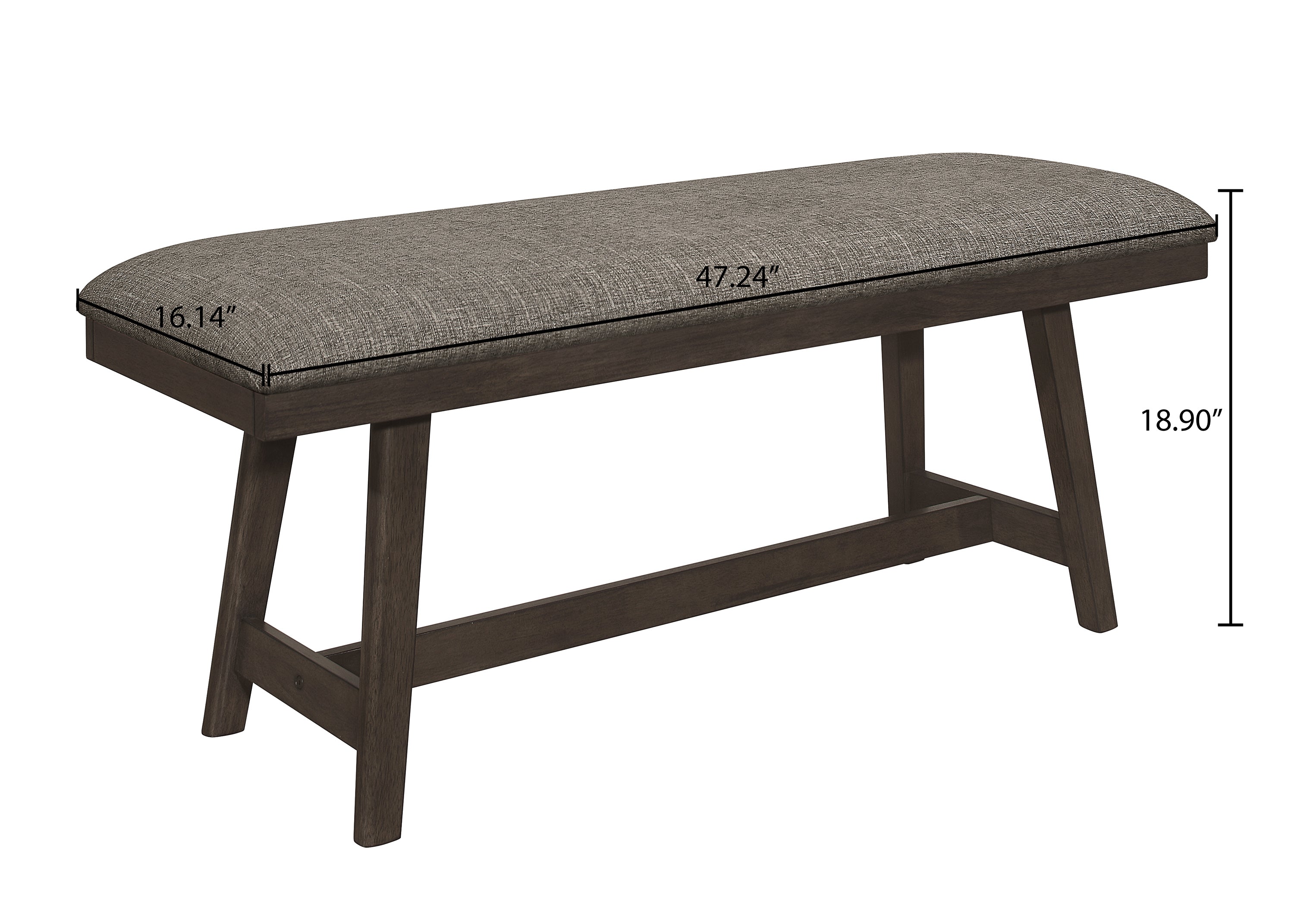 Ember Brown Dining Bench - MyWaynesHome #