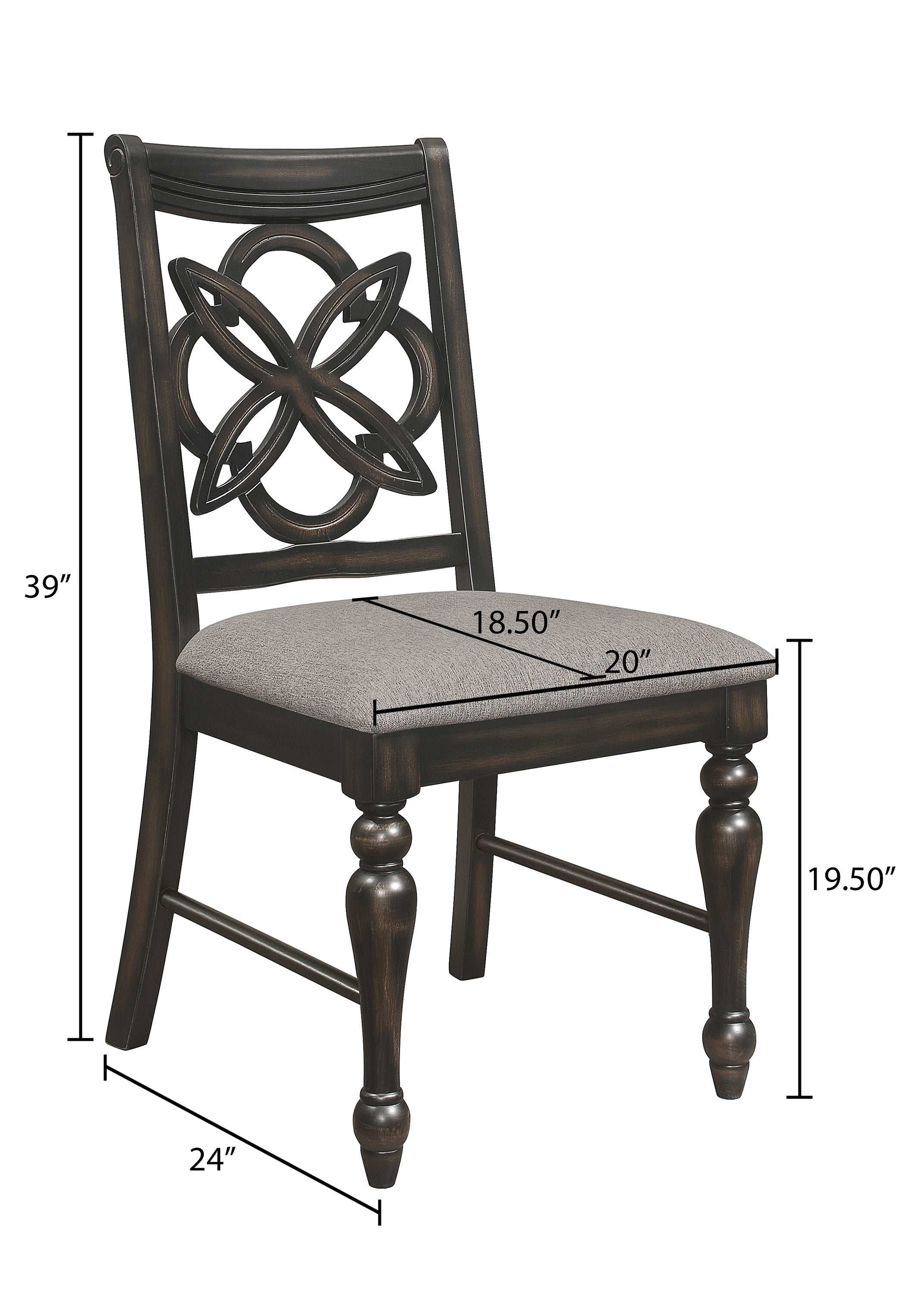 Hilara Espresso/Brown Dining Chair, Set of 2 - MyWaynesHome #