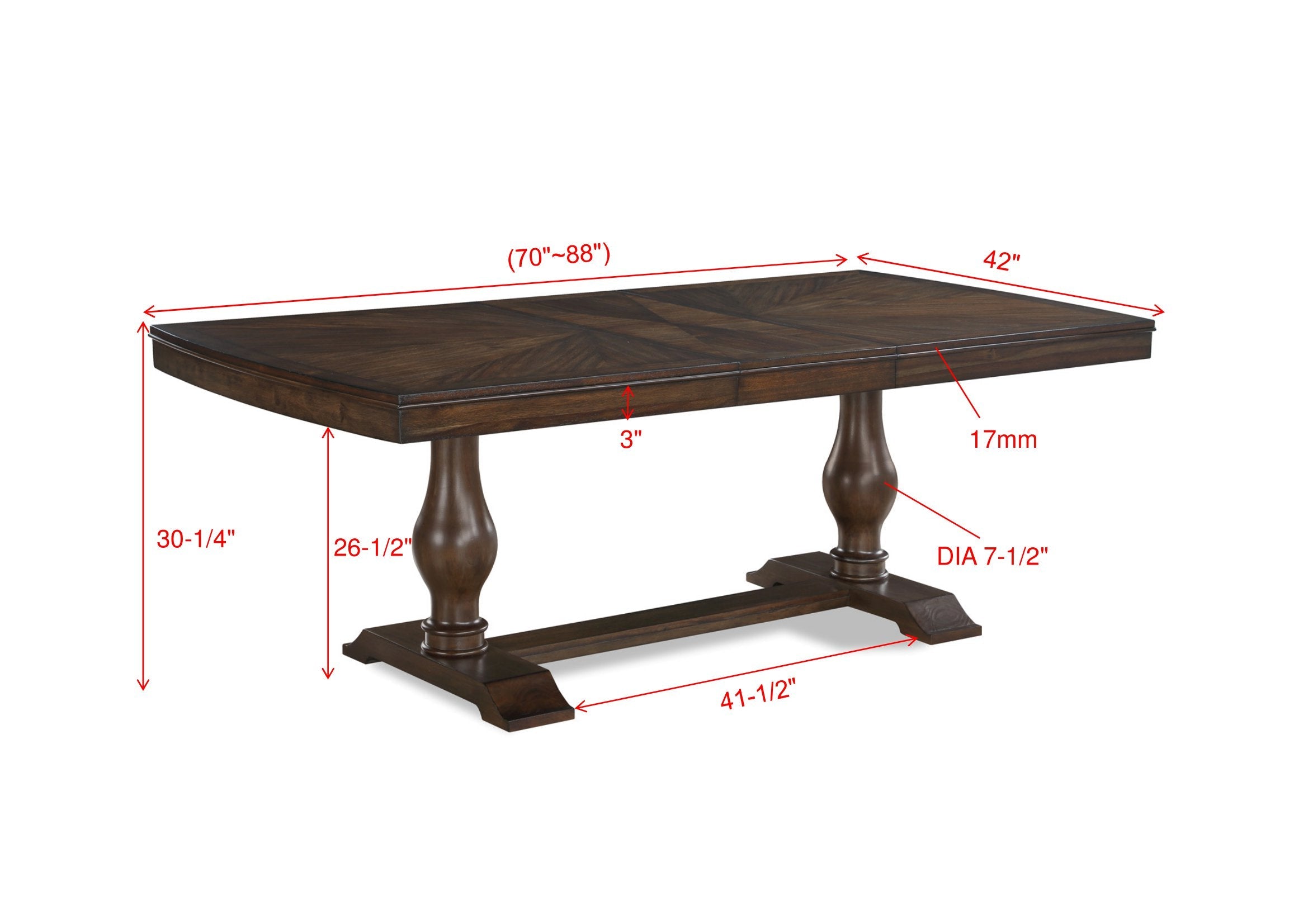 Tarin Brown Extendable Dining Set - MyWaynesHome #