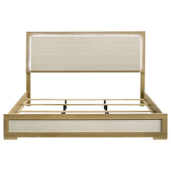 Hyland Eastern King Panel Bed Led Headboard Natural