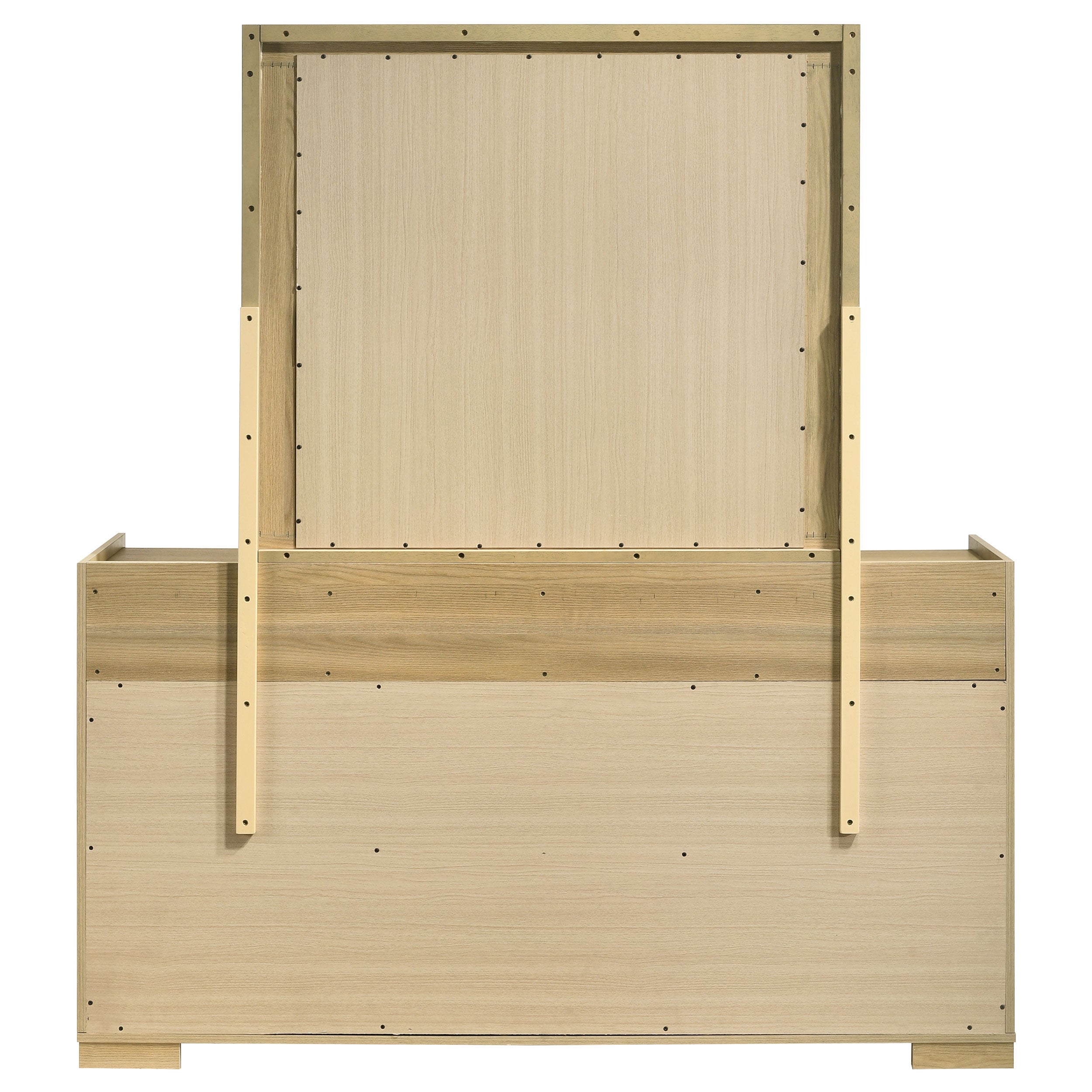 Hyland 6-drawer Dresser With Mirror Natural