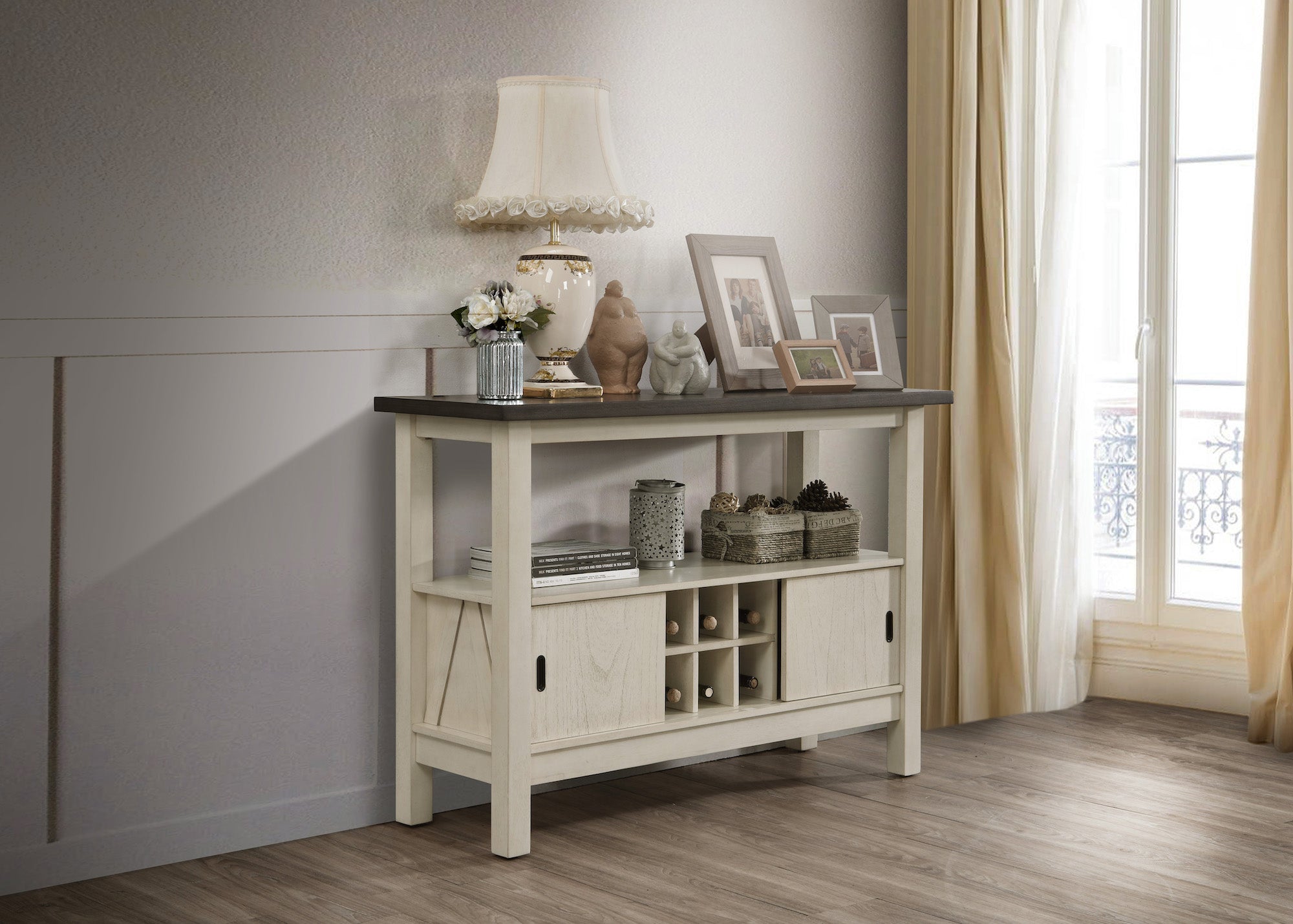 Maribelle Chalk/Gray Server - MyWaynesHome #