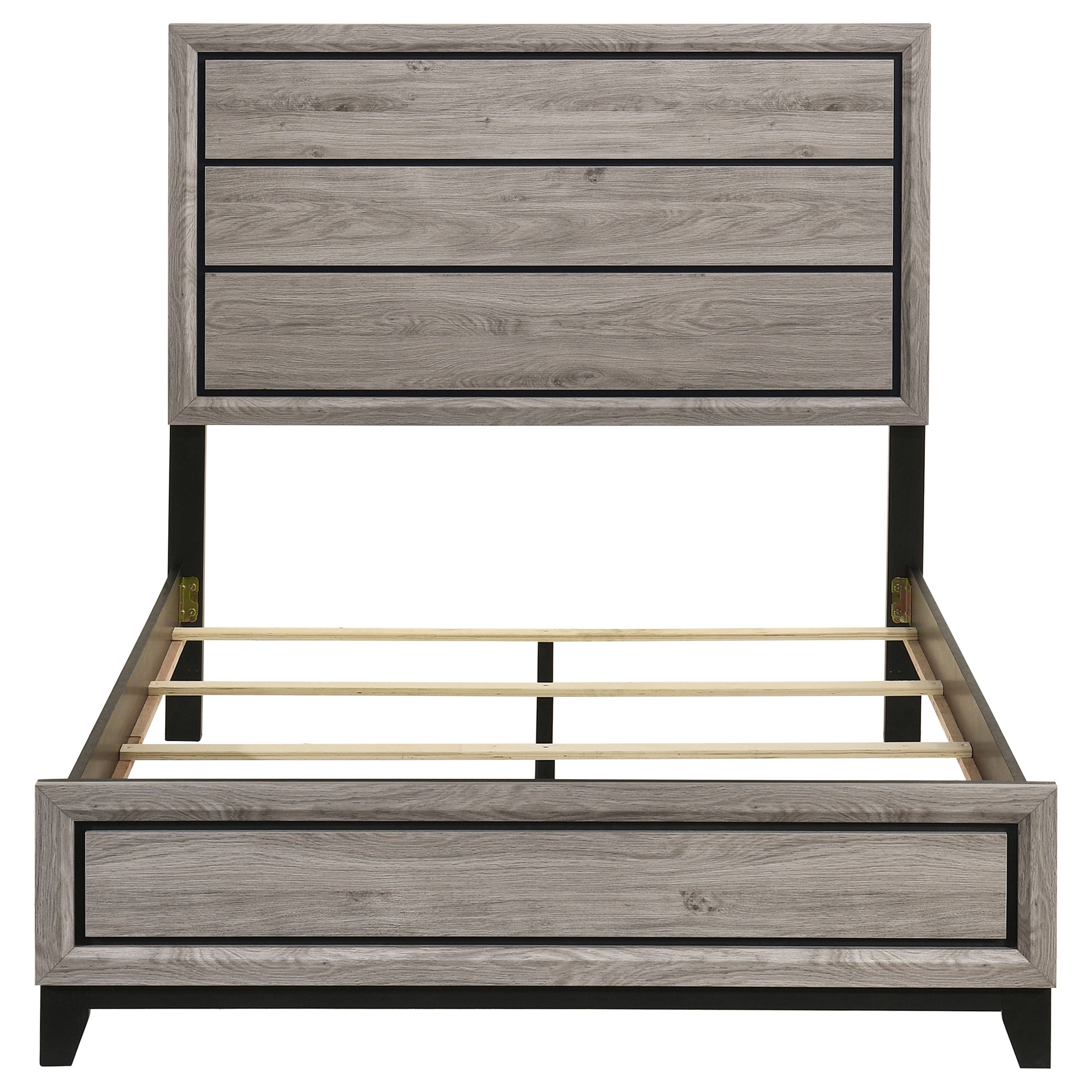 Watson Wood Full Panel Bed Light Taupe