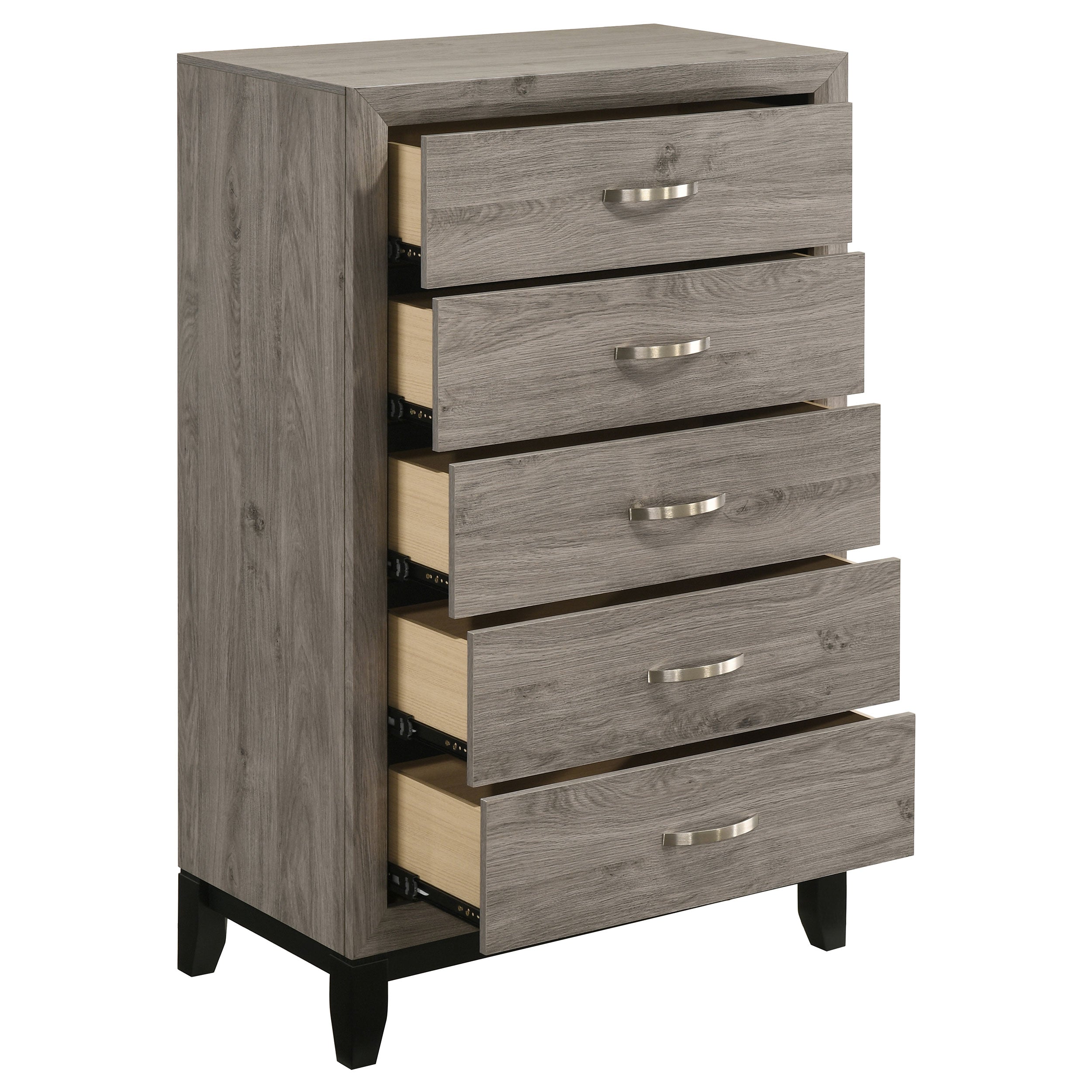 Watson 5-drawer Bedroom Chest Of Drawers Light Taupe