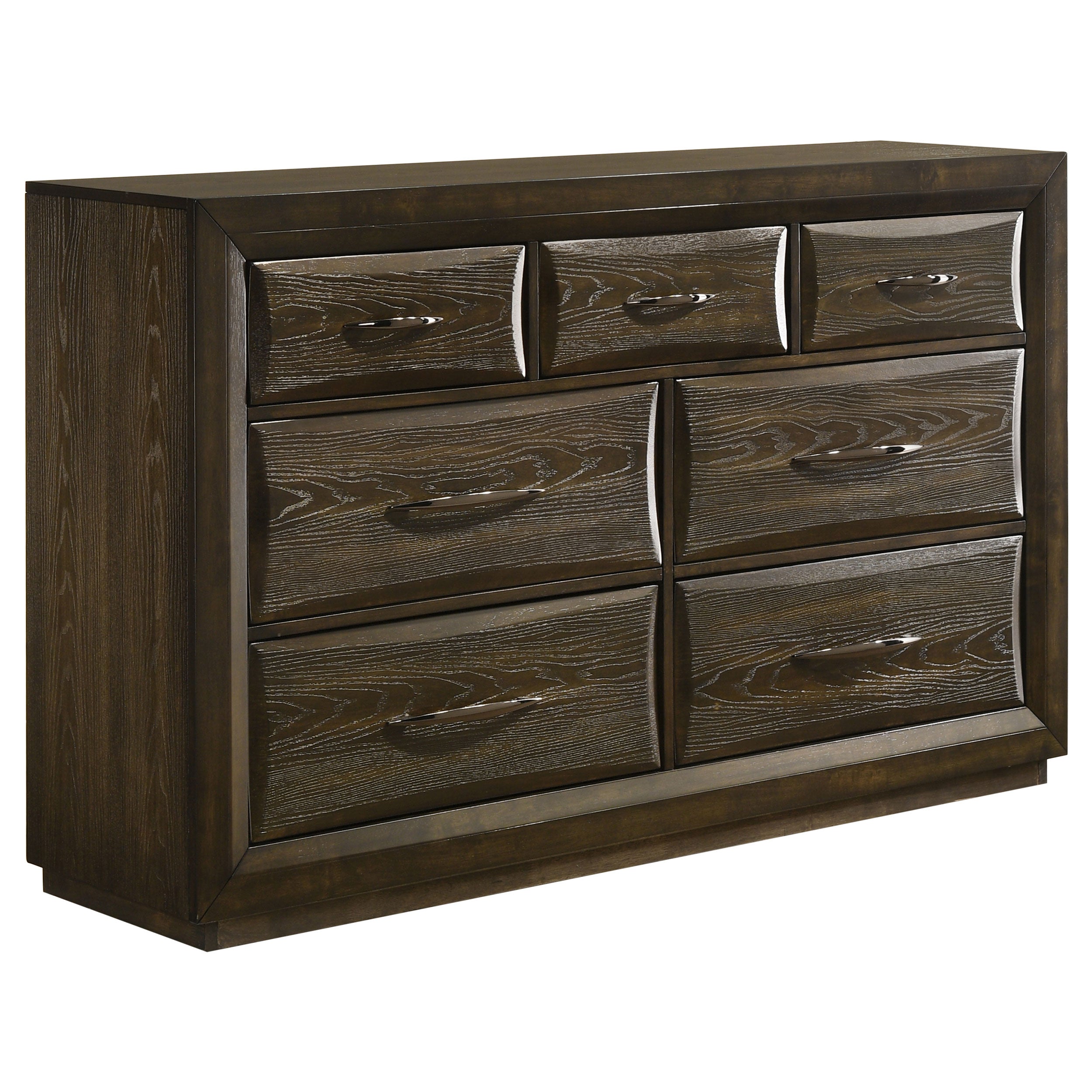 Atlas 4-piece California King Bedroom Set Dark Oak