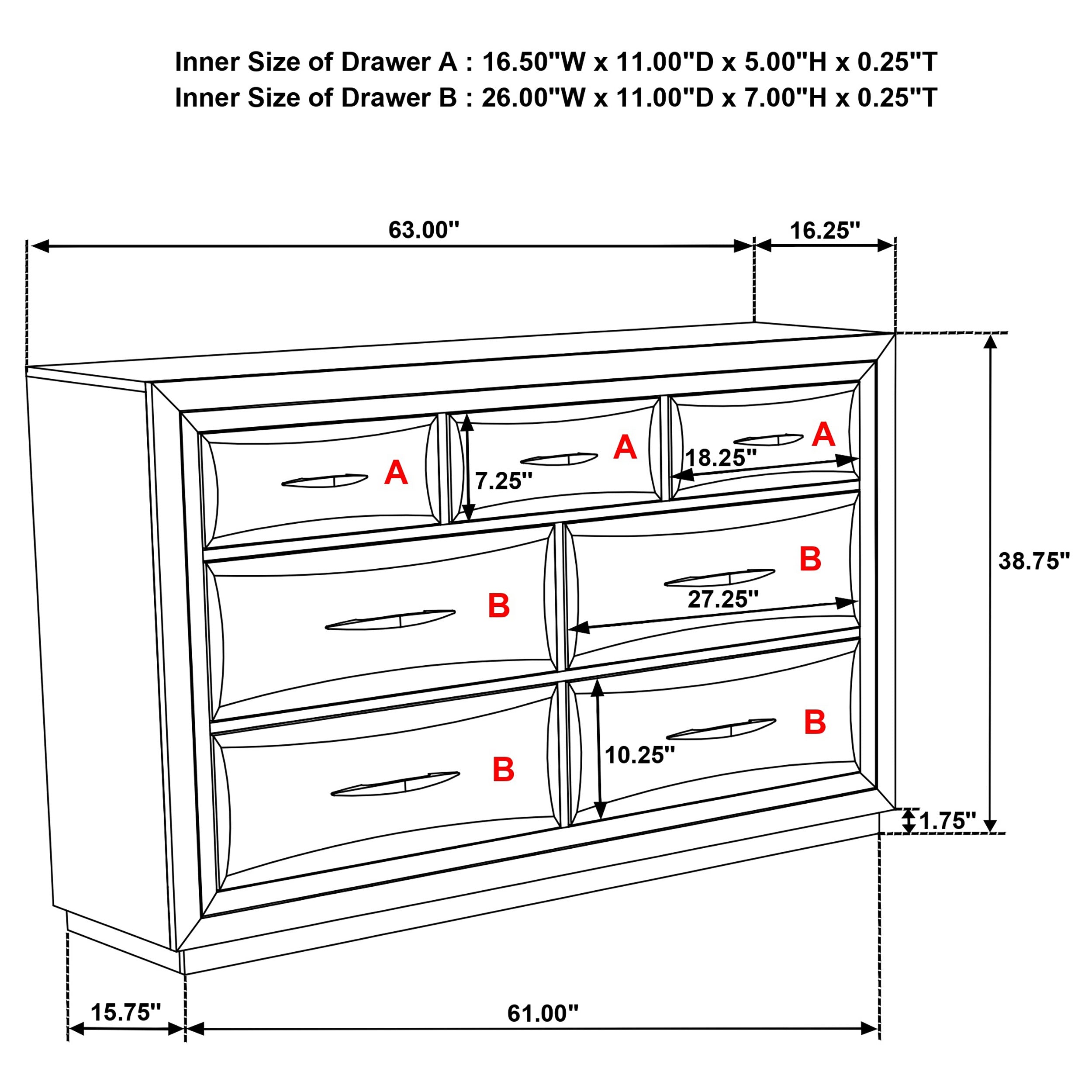 Atlas 4-piece California King Bedroom Set Dark Oak