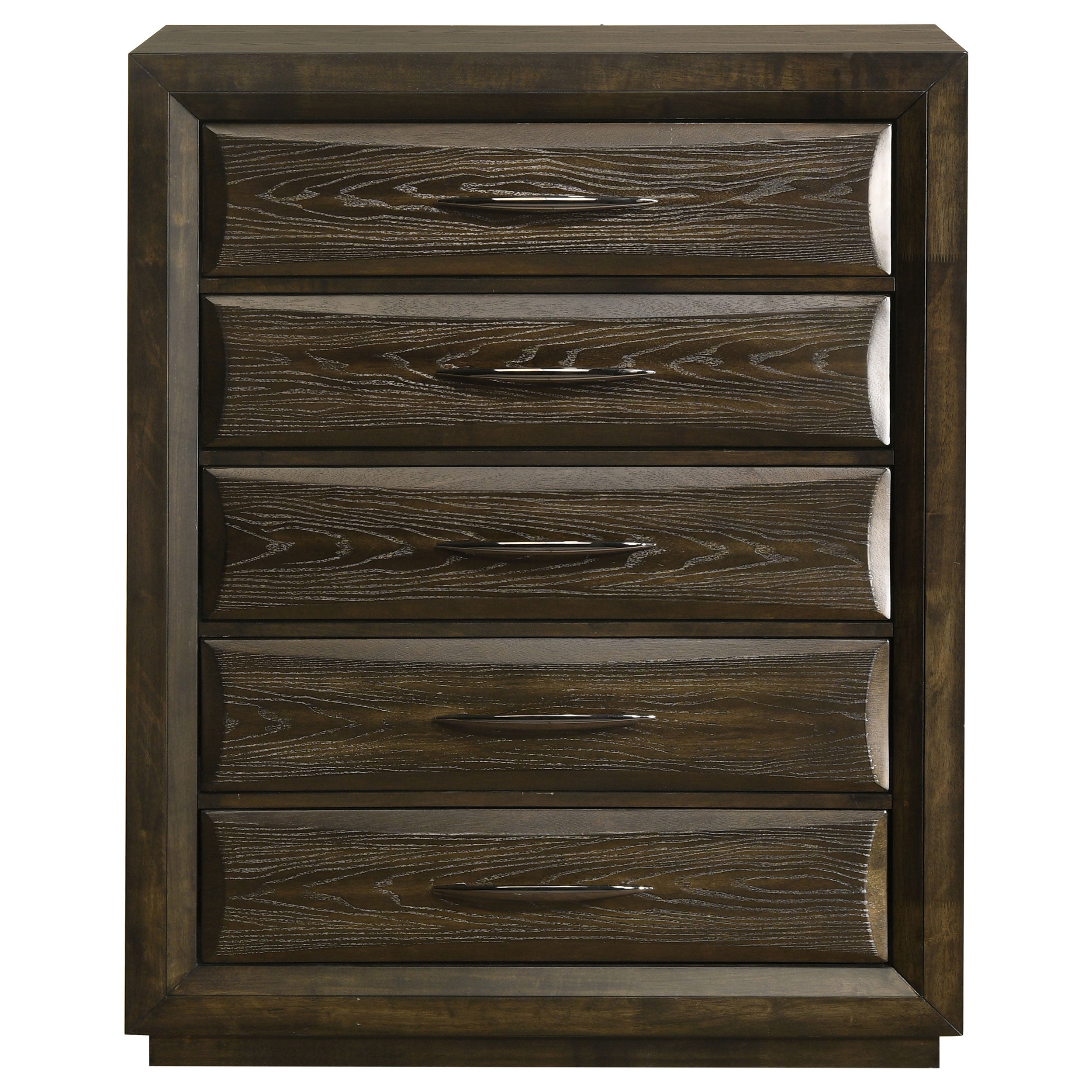 Atlas 5-drawer Bedroom Chest Of Drawers Dark Oak