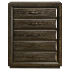 Atlas 5-drawer Bedroom Chest Of Drawers Dark Oak