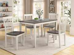 Brody White/Gray 5-Piece Dining Set - MyWaynesHome #