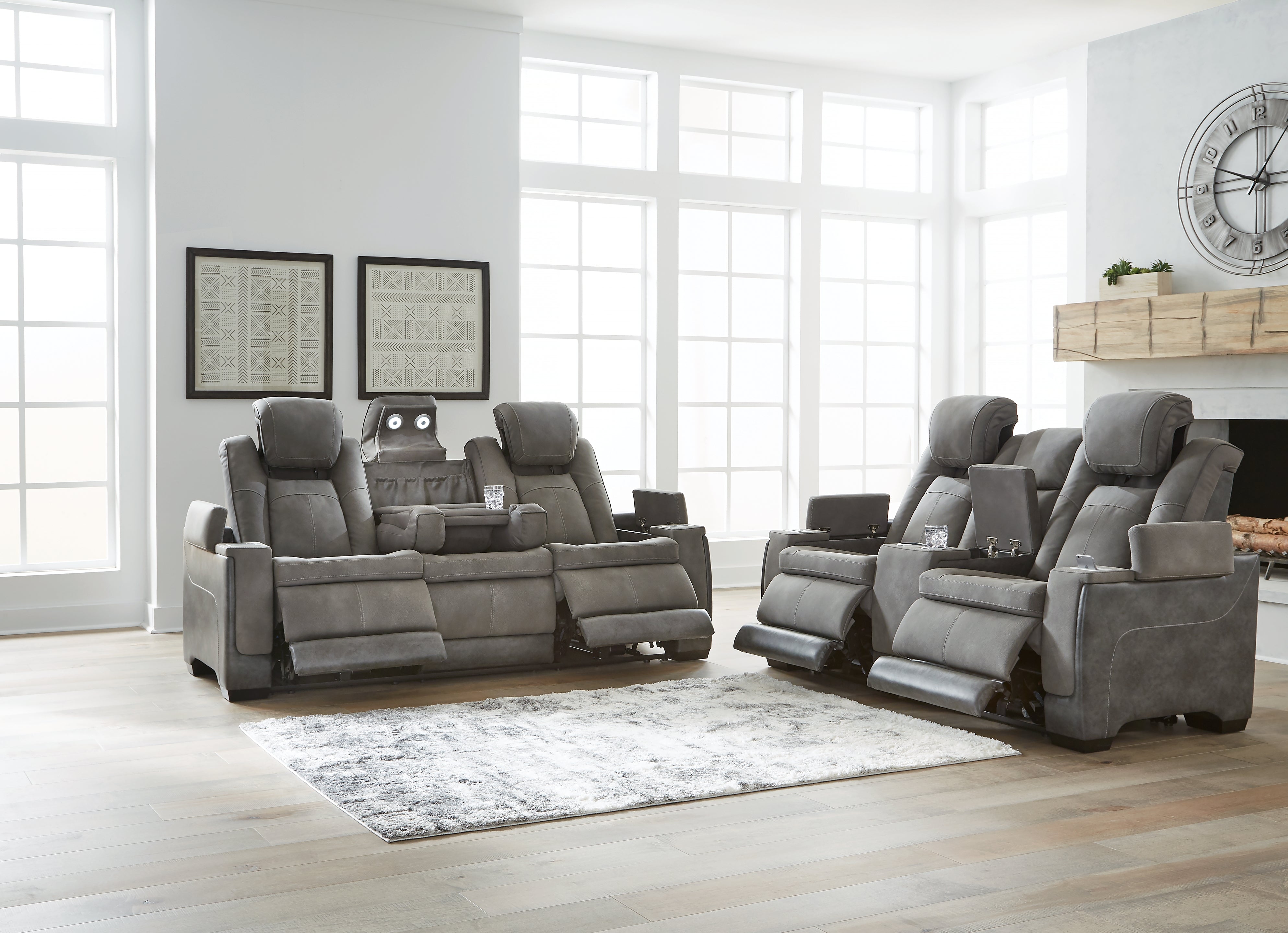 Next-Gen Durapella Power Reclining Sofa and Loveseat