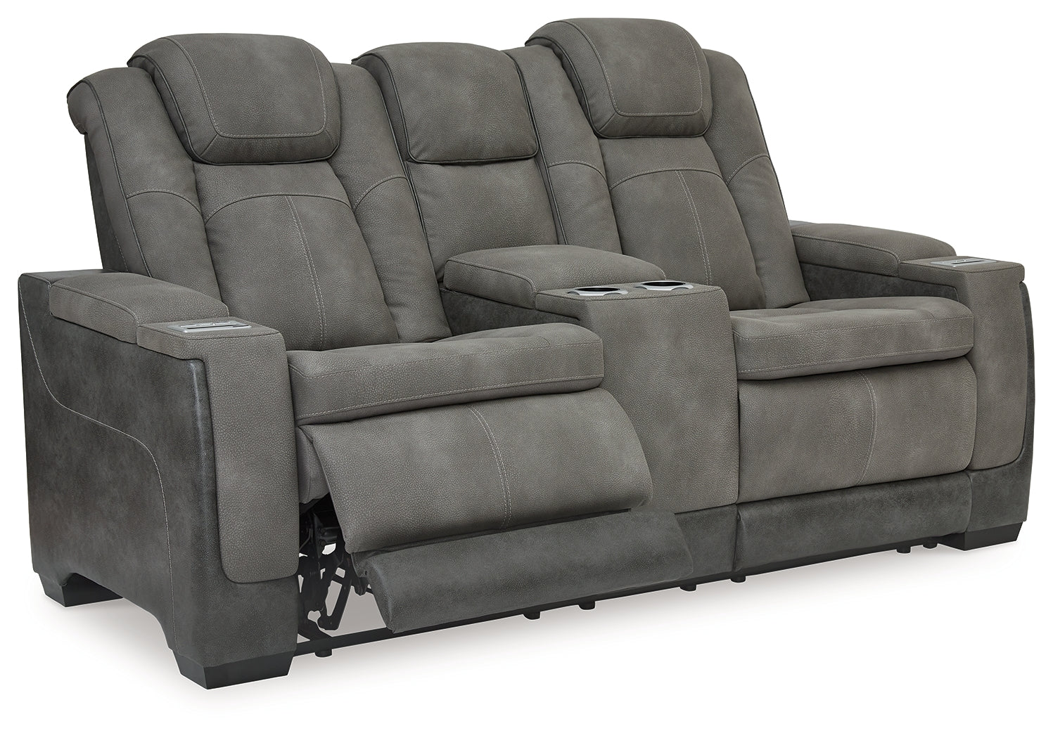 Next-Gen Durapella Power Reclining Loveseat with Console