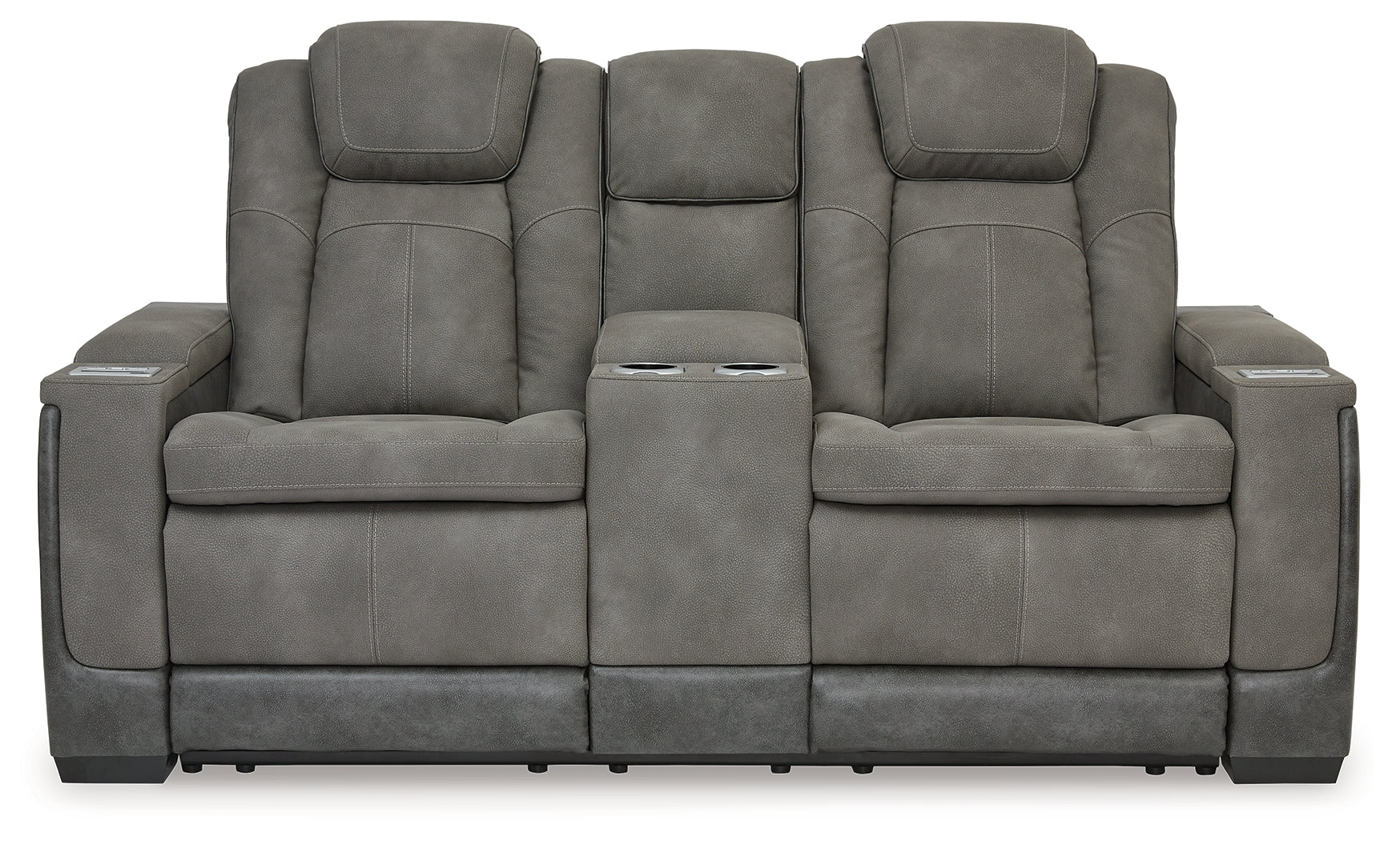 Next-Gen Durapella Power Reclining Loveseat with Console