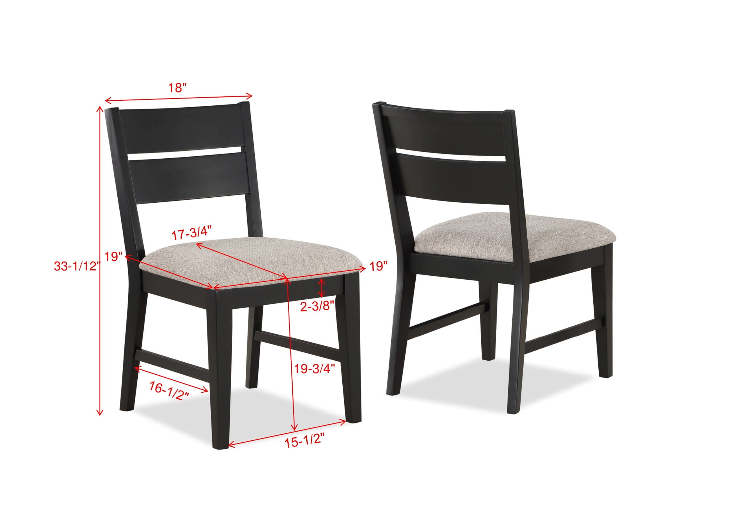 Mathis Black/Gray Round Dining Set - MyWaynesHome #