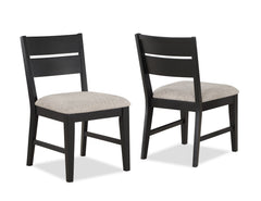 Mathis Black/Gray Round Dining Set - MyWaynesHome #