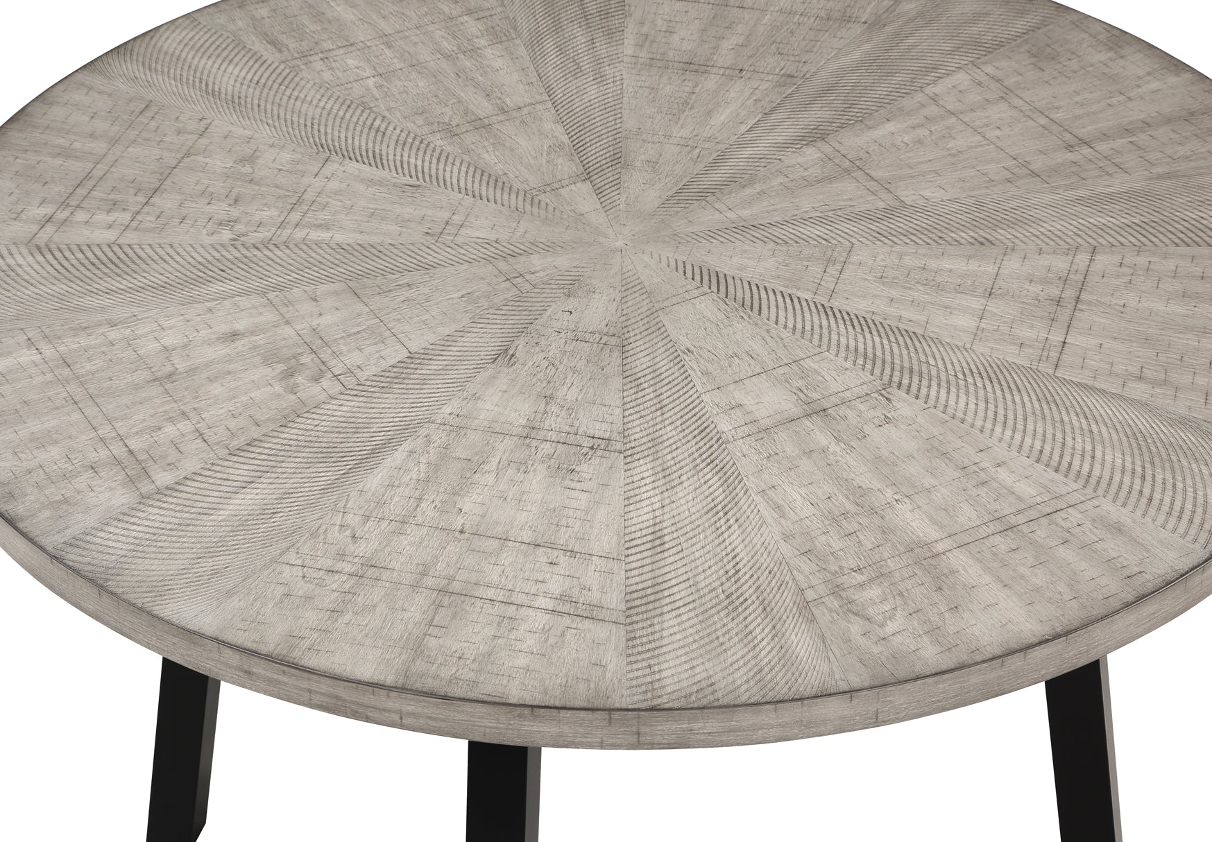 Mathis Black/Gray Round Dining Set - MyWaynesHome #