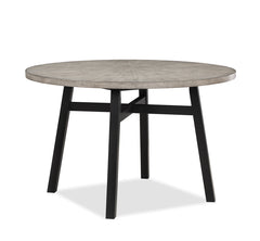 Mathis Black/Gray Round Dining Set - MyWaynesHome #