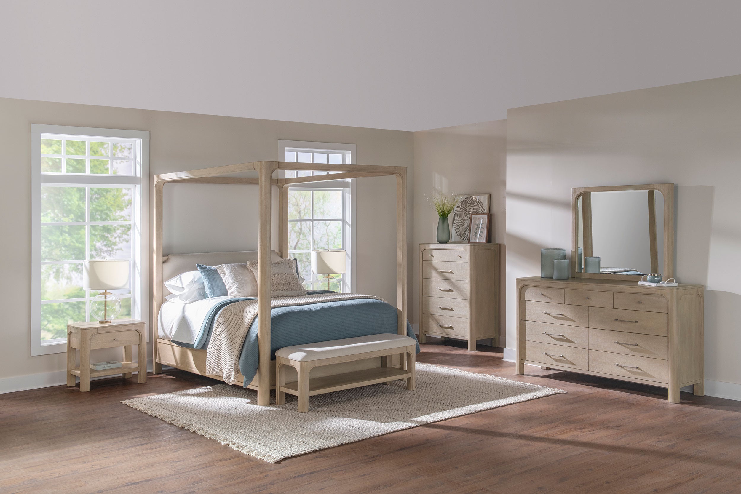 Solano 1-drawer Nightstand Bedside Table Weathered Mango