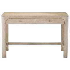 Solano 2-drawer Makeup Table Vanity Desk Weathered Mango