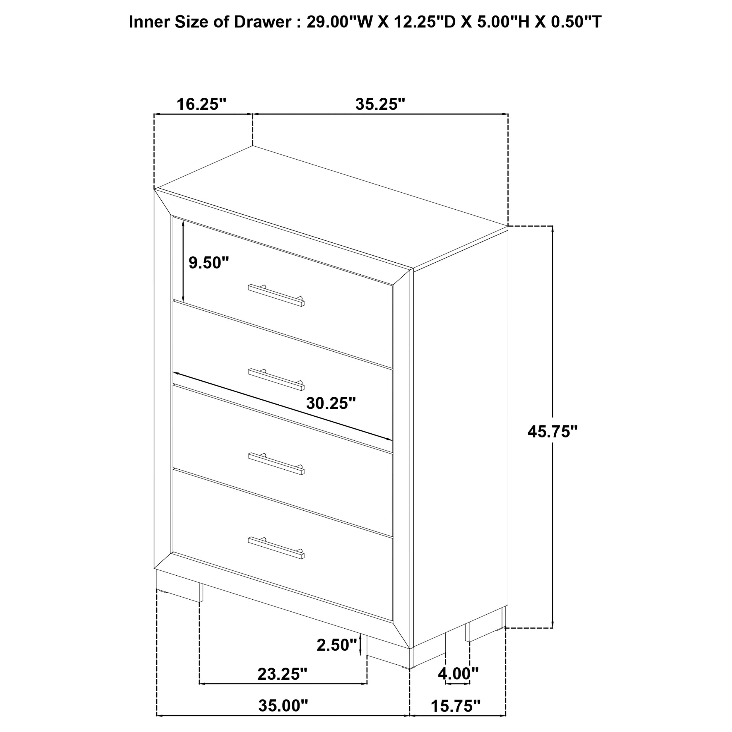 Arielle 5-piece Queen Bedroom Set Light Oak