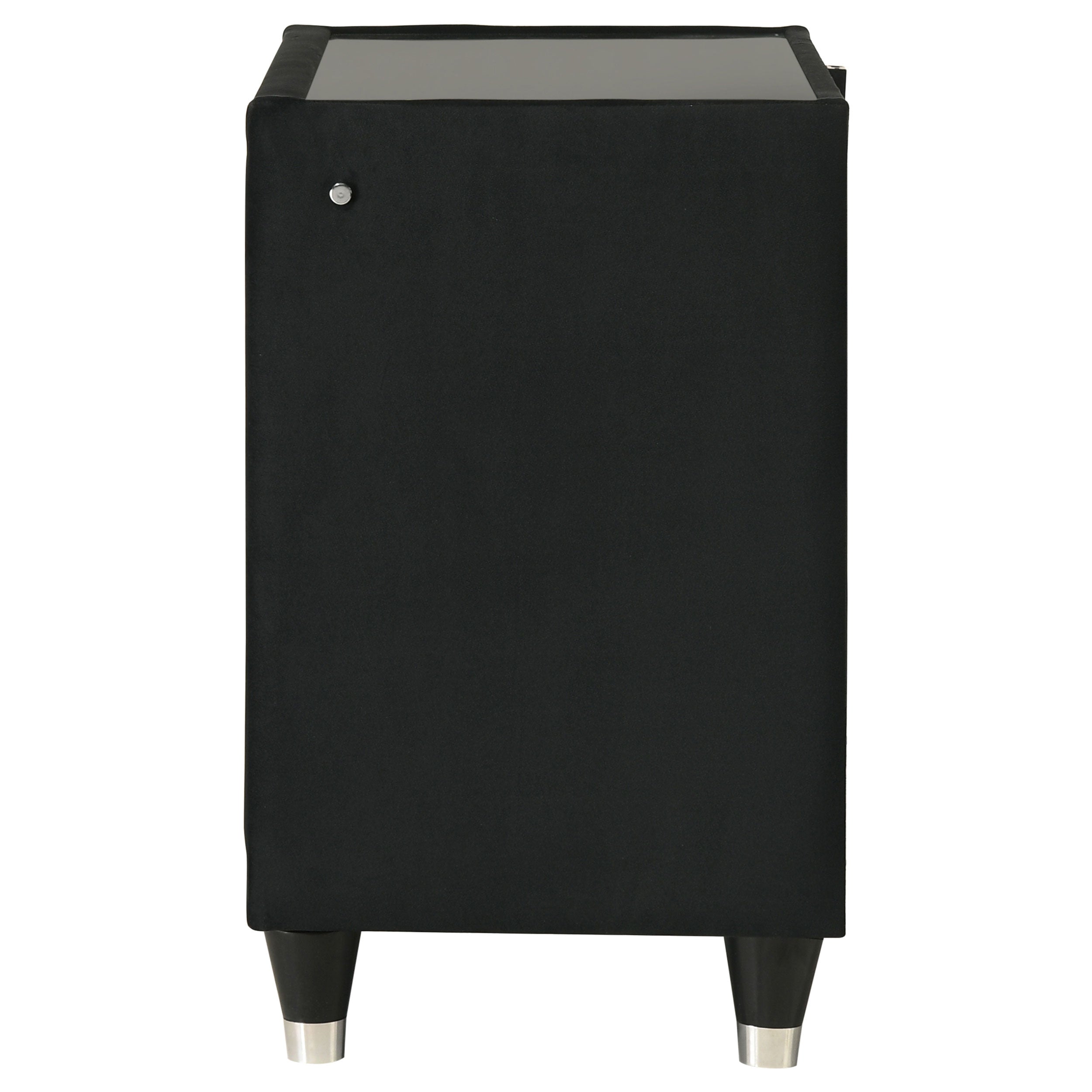 Lorient 2-drawer Led Nightstand With Usb Black