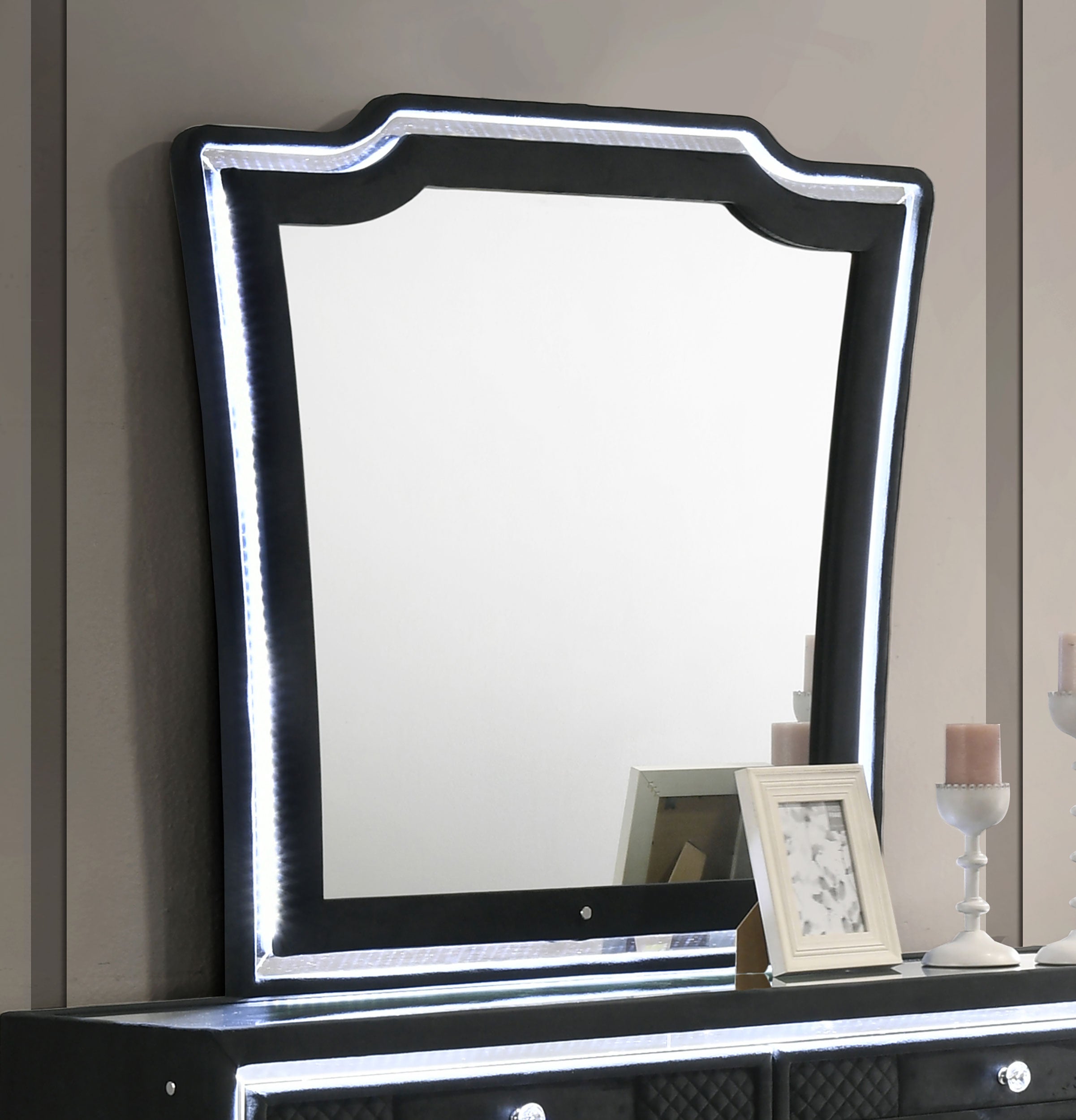 Lorient Led Dresser Mirror Black