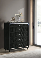 Lorient 5-drawer Led Chest Of Drawers Black