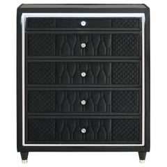Lorient 5-drawer Led Chest Of Drawers Black