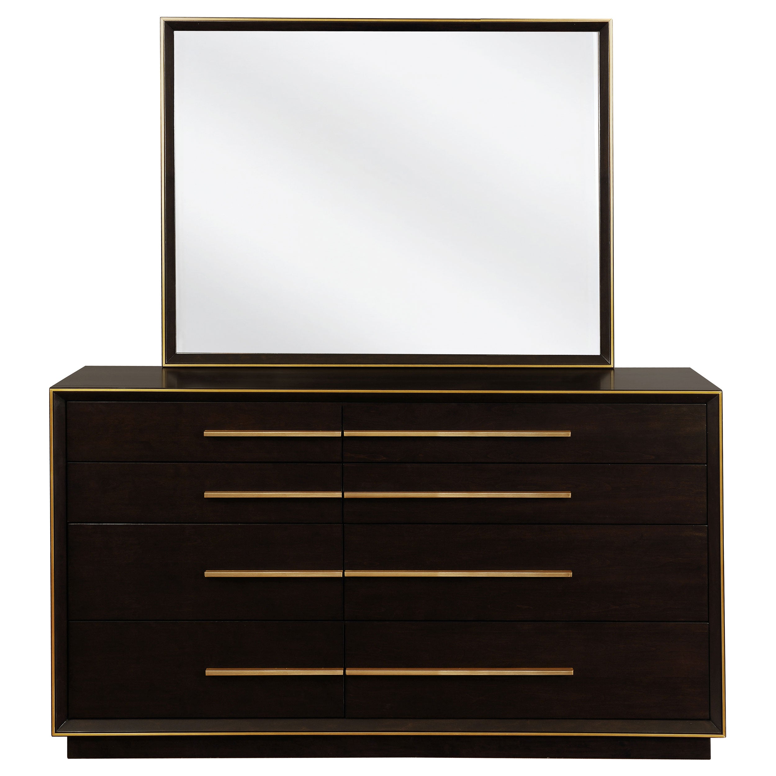 Durango 8-drawer Dresser With Mirror Smoked Peppercorn