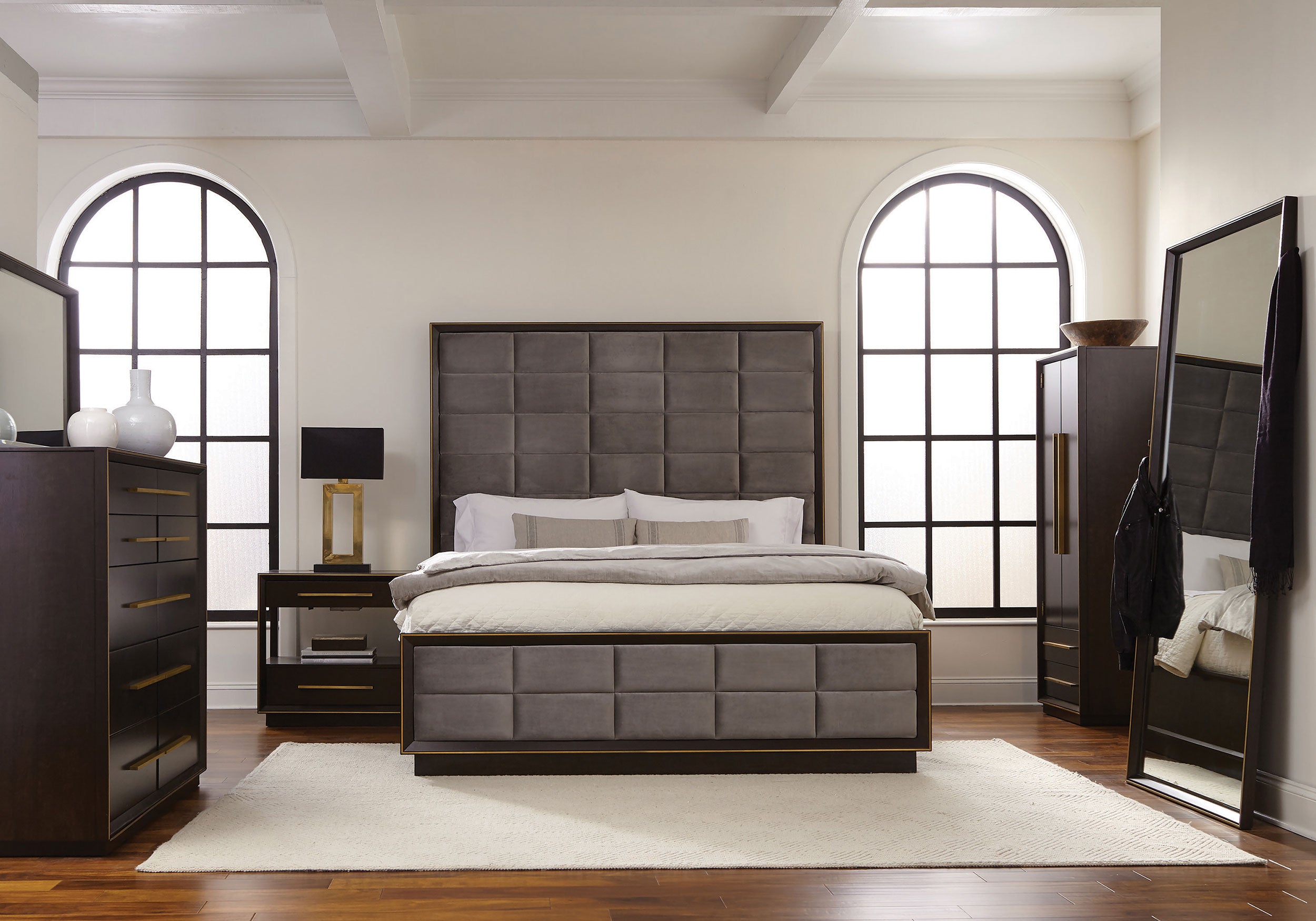 Durango 8-drawer Dresser With Mirror Smoked Peppercorn