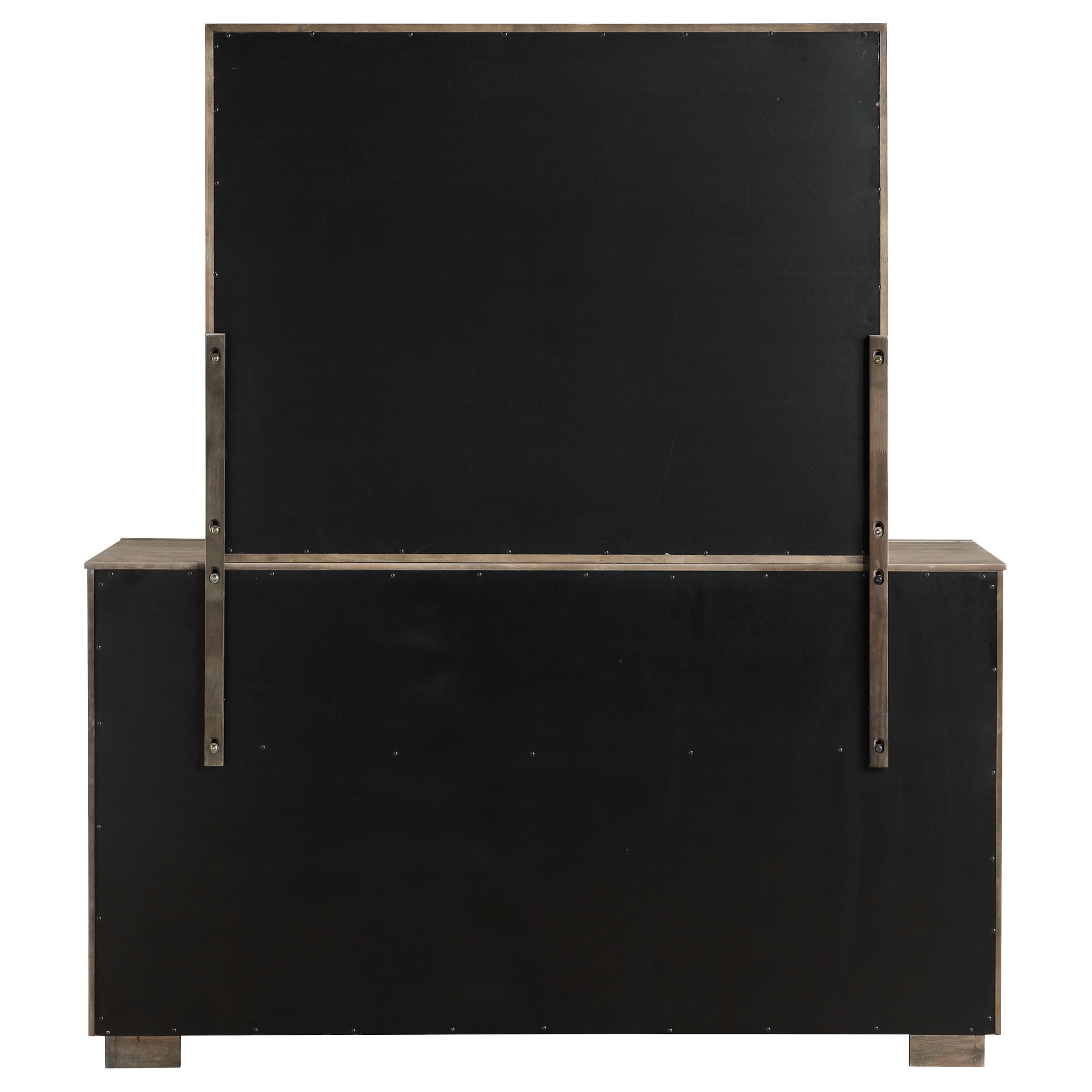Durango 8-drawer Dresser And Mirror Taupe Oak