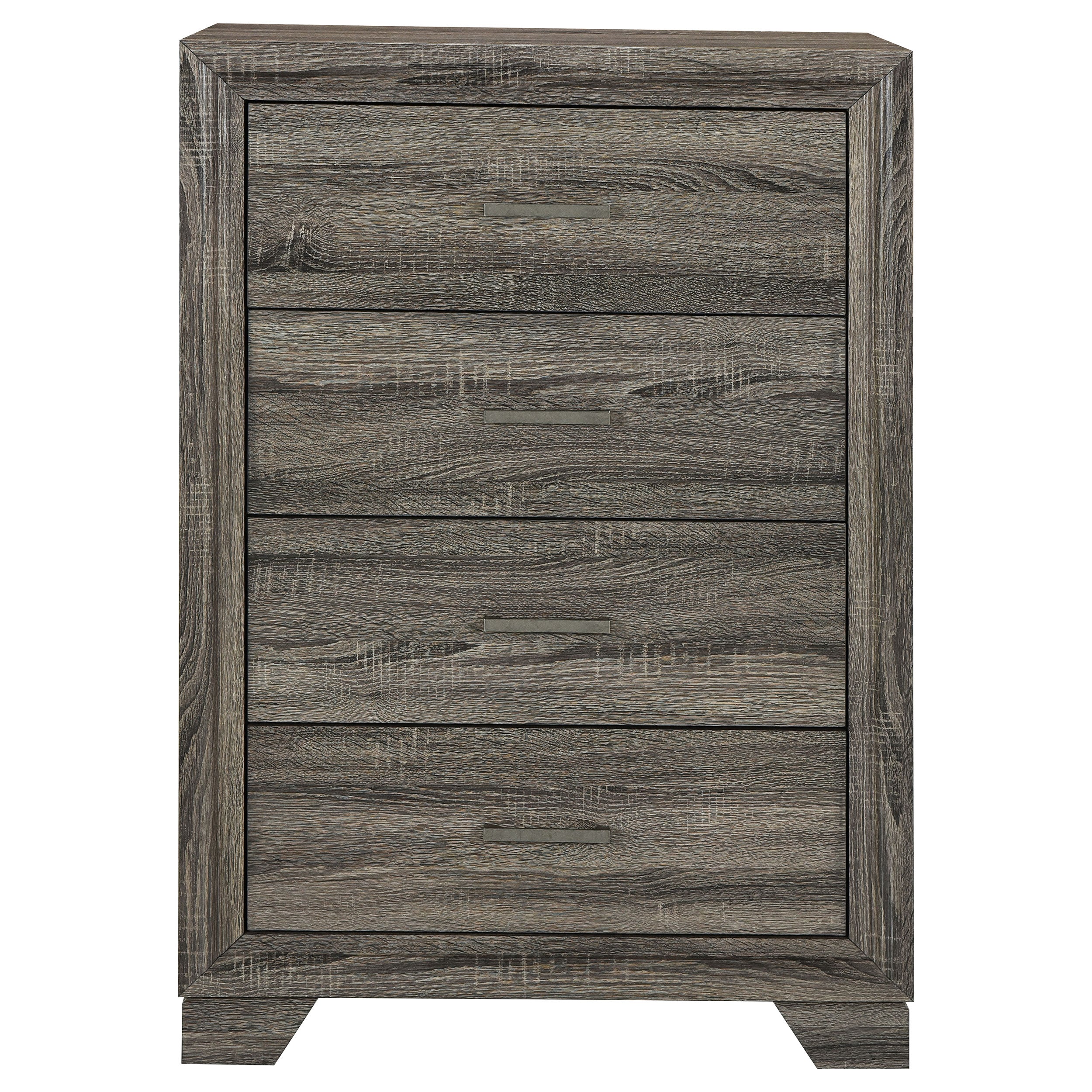 Wright 4-drawer Chest Of Drawers Brown Oak
