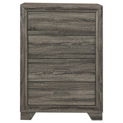 Wright 4-drawer Chest Of Drawers Brown Oak