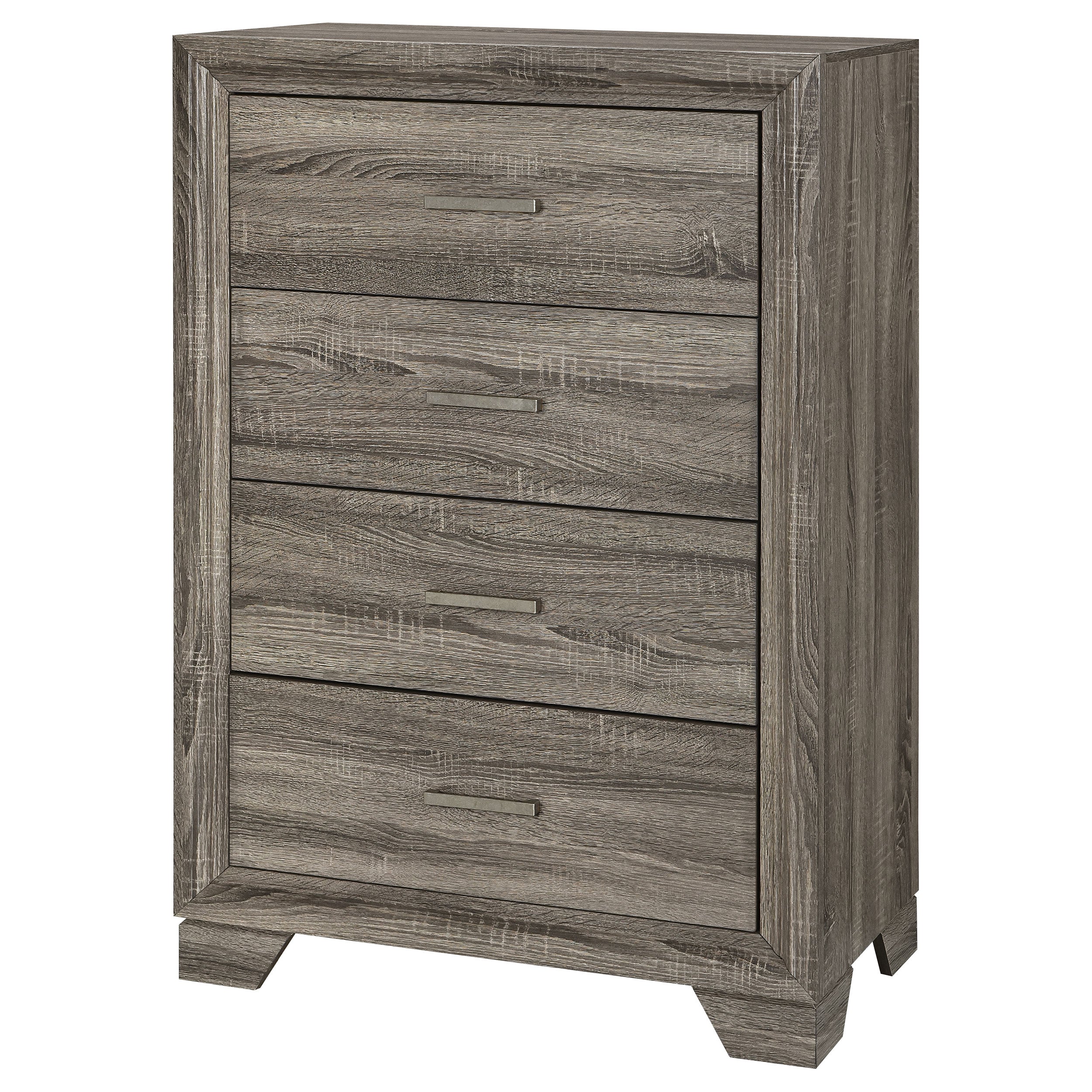 Wright 4-drawer Chest Of Drawers Brown Oak