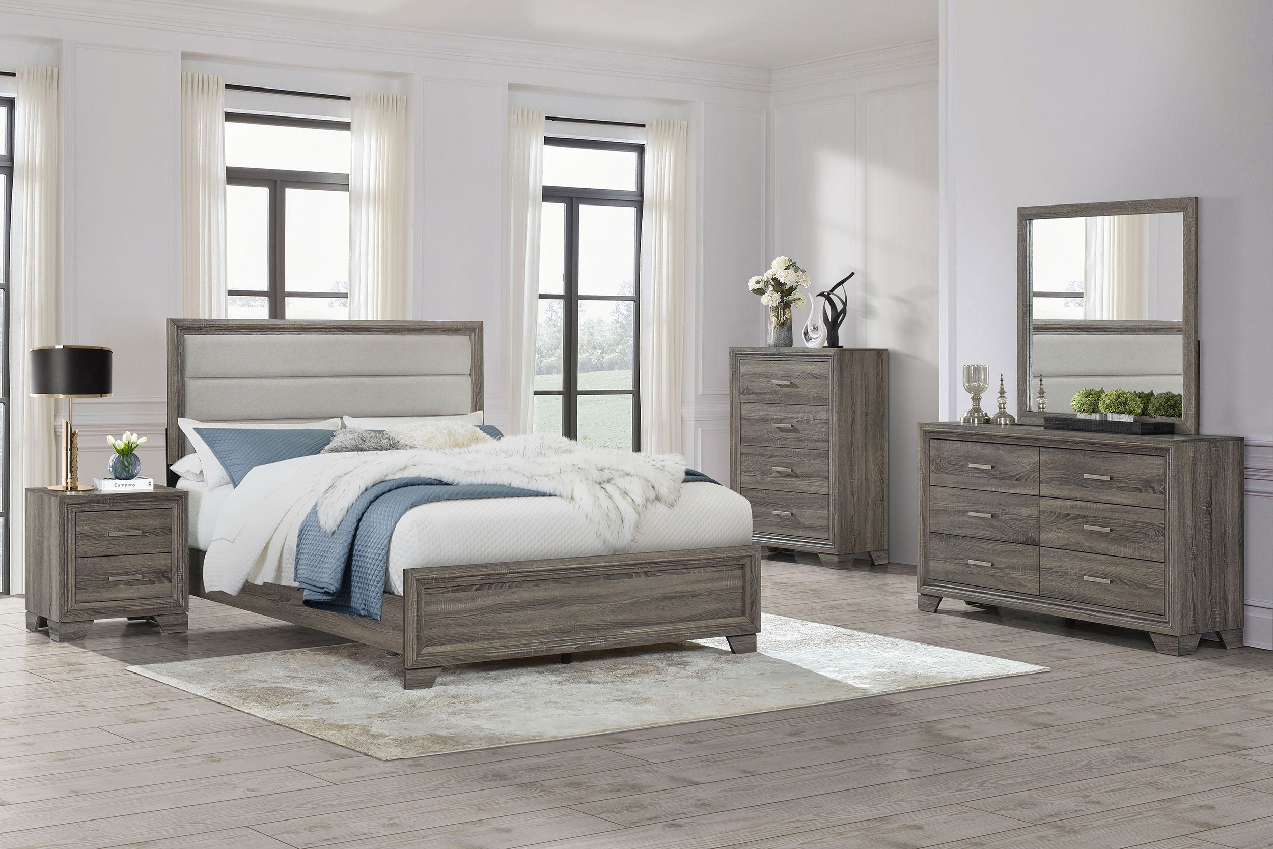 Wright 4-drawer Chest Of Drawers Brown Oak