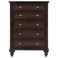 Andover 5-drawer Chest Of Drawers Dark Oak