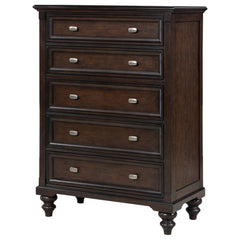 Andover 5-drawer Chest Of Drawers Dark Oak