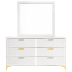 Kendall 6-drawer Dresser With Mirror White