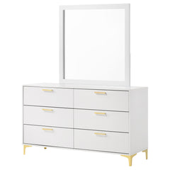 Kendall 6-drawer Dresser With Mirror White