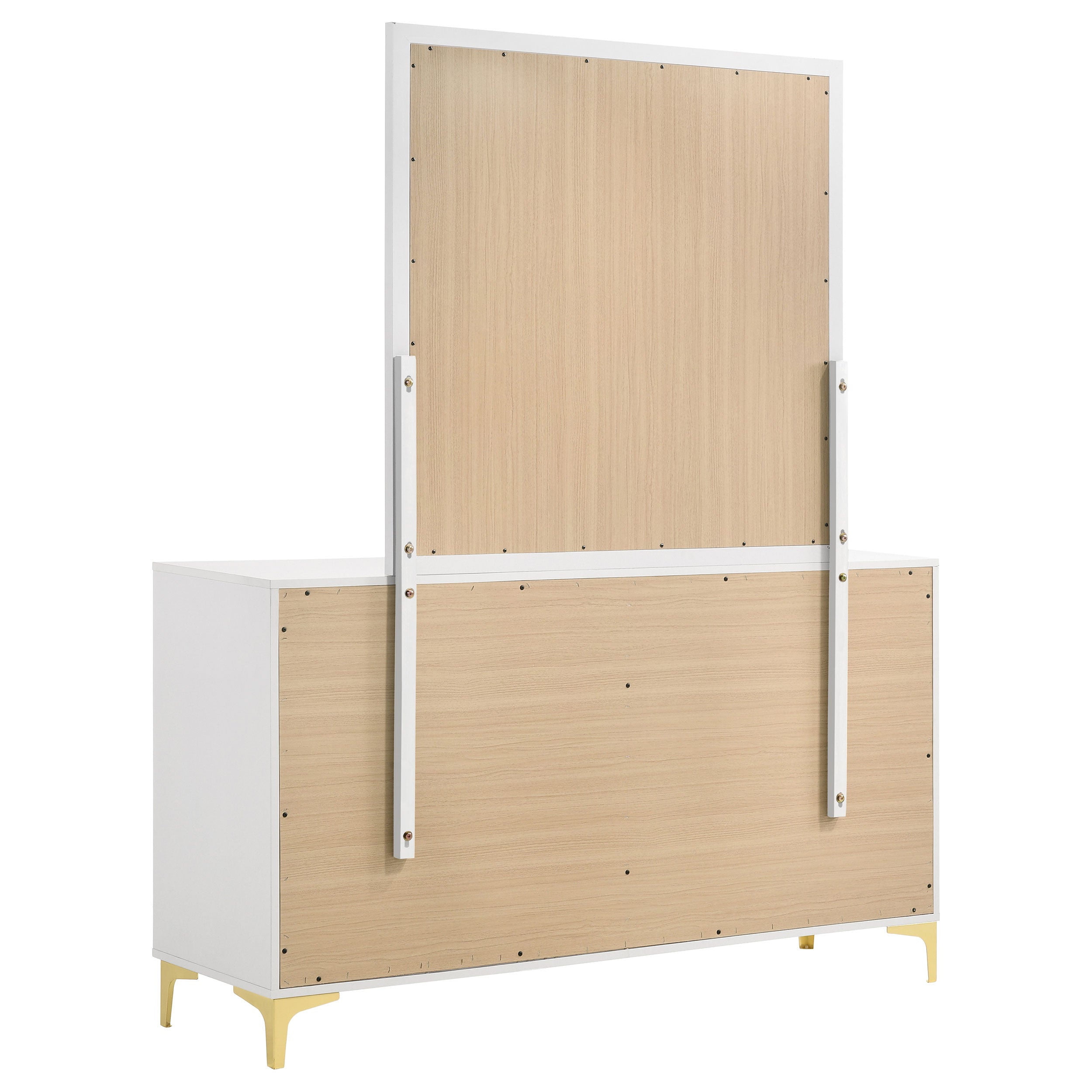 Kendall 6-drawer Dresser With Mirror White