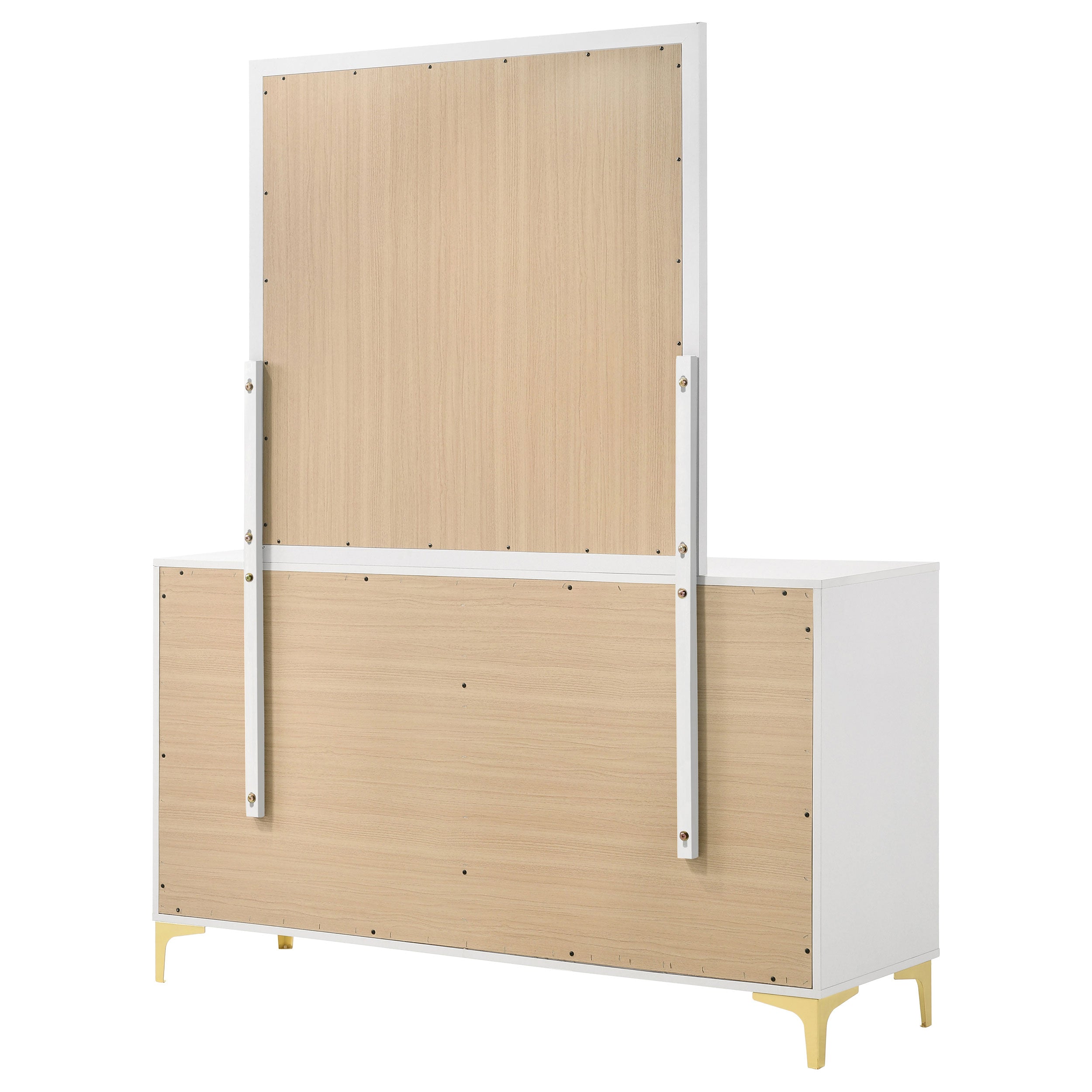 Kendall 6-drawer Dresser With Mirror White